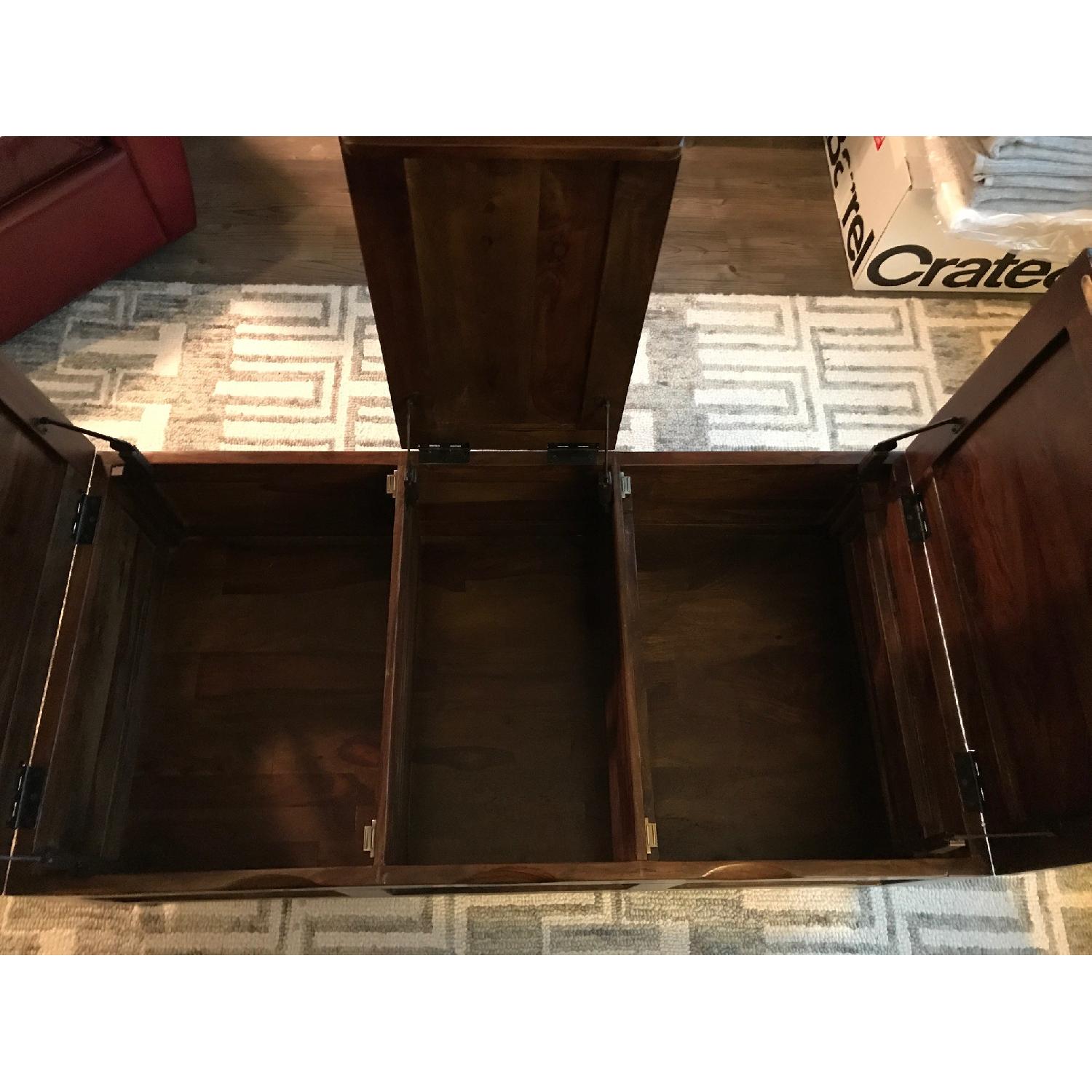 Crate & Barrel Tucker Trunk Coffee Table - image-6
