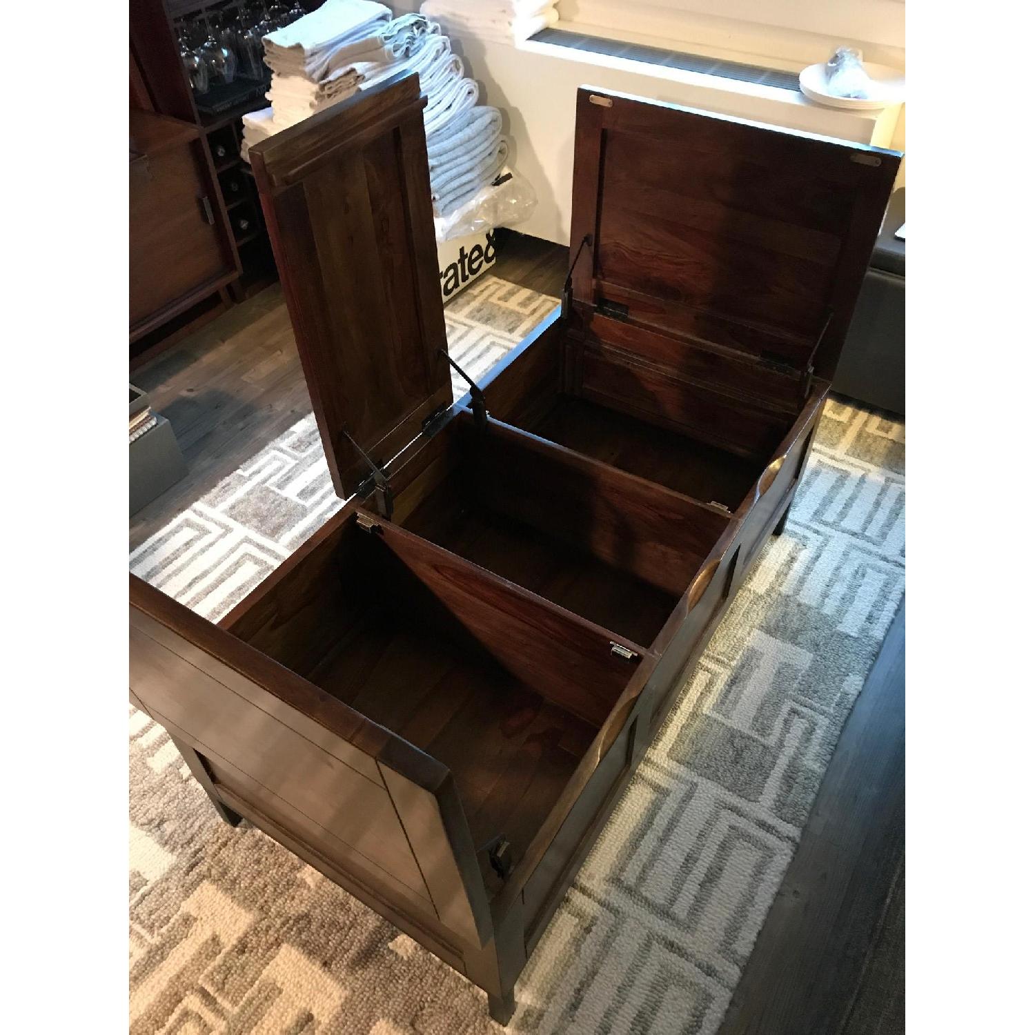 Crate & Barrel Tucker Trunk Coffee Table - image-7