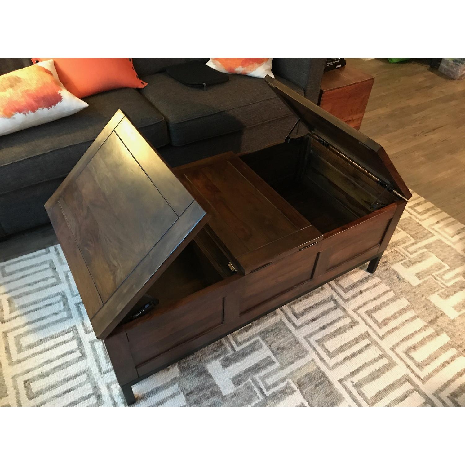 Crate & Barrel Tucker Trunk Coffee Table - image-8