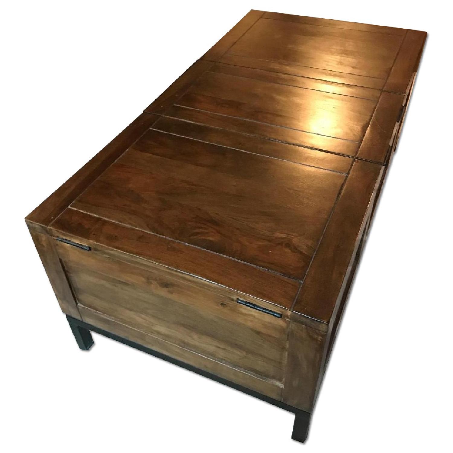 Crate & Barrel Tucker Trunk Coffee Table - image-0