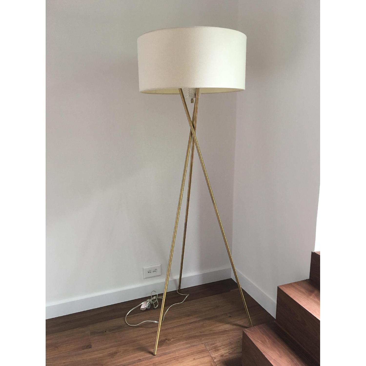 West Elm Mid Century Tripod Floor Lamp - image-1