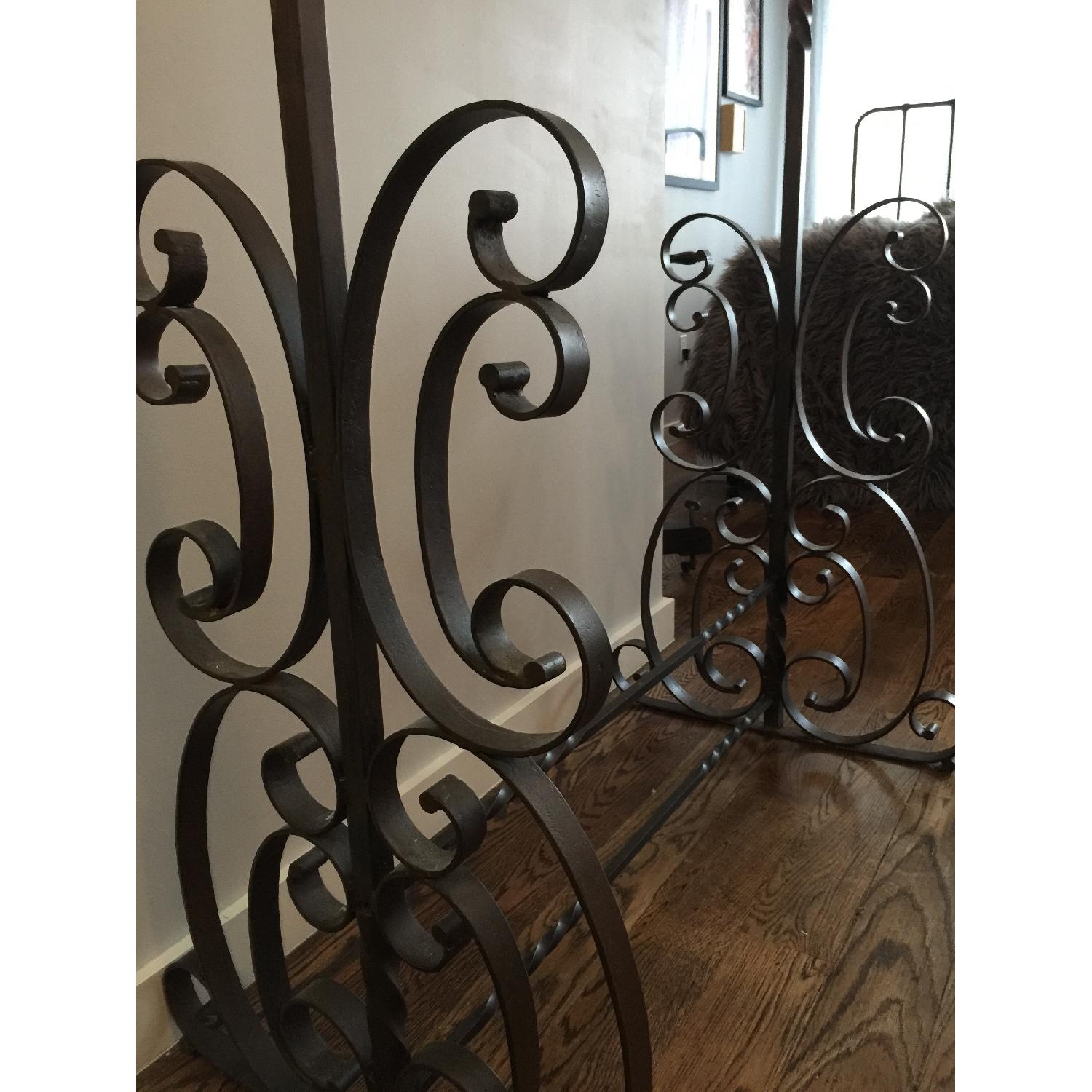 Wrought Iron Garment Rack AptDeco