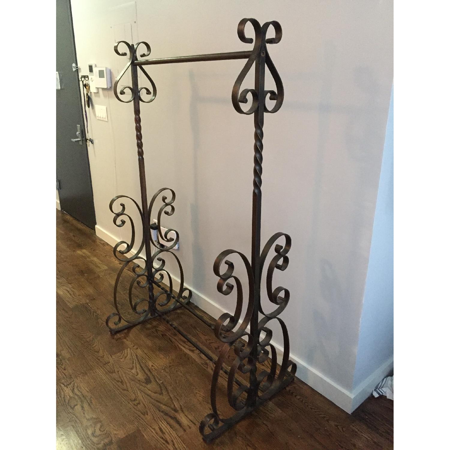 Wrought Iron Garment Rack - image-5