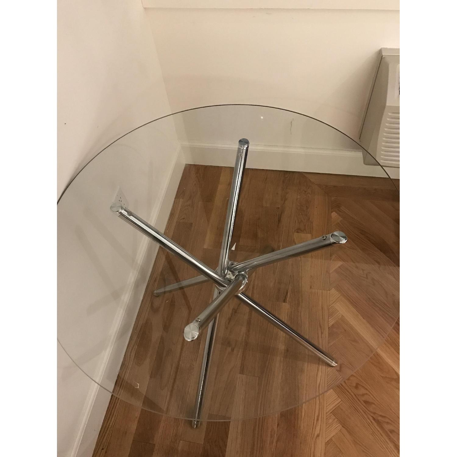 Zipcode Design Vince Round Glass Top Table w/ 2 Chairs - image-2