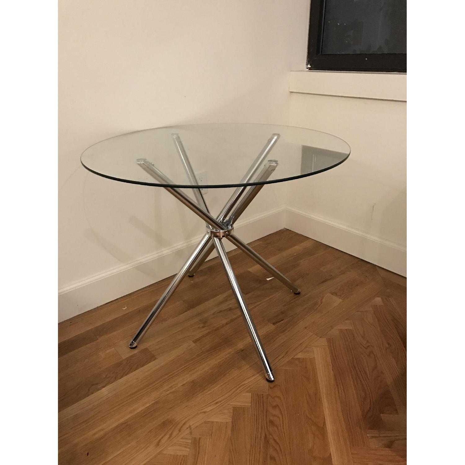 Zipcode Design Vince Round Glass Top Table w/ 2 Chairs - image-4