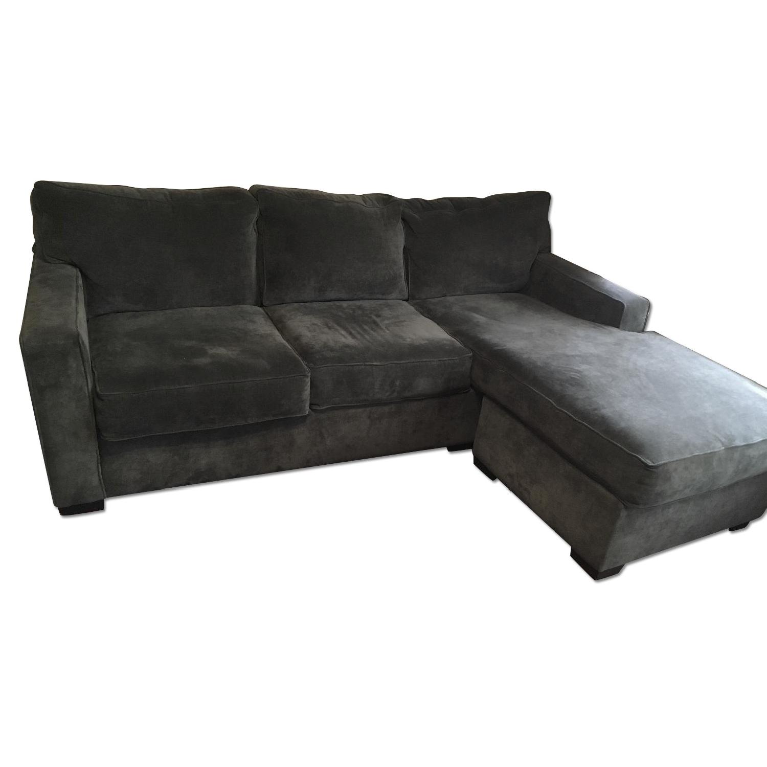 Jennifer Convertibles Modern Sectional w/ Left Chaise Lounge AptDeco