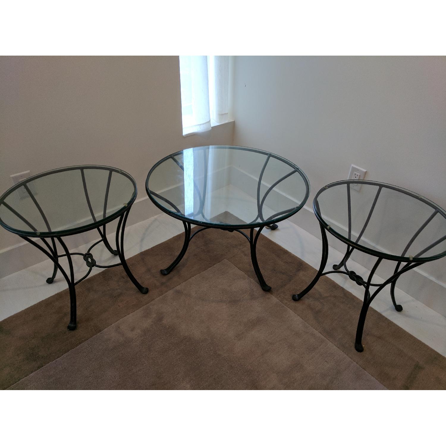 Pier 1 Coffee Table + 2 Side Tables - image-1