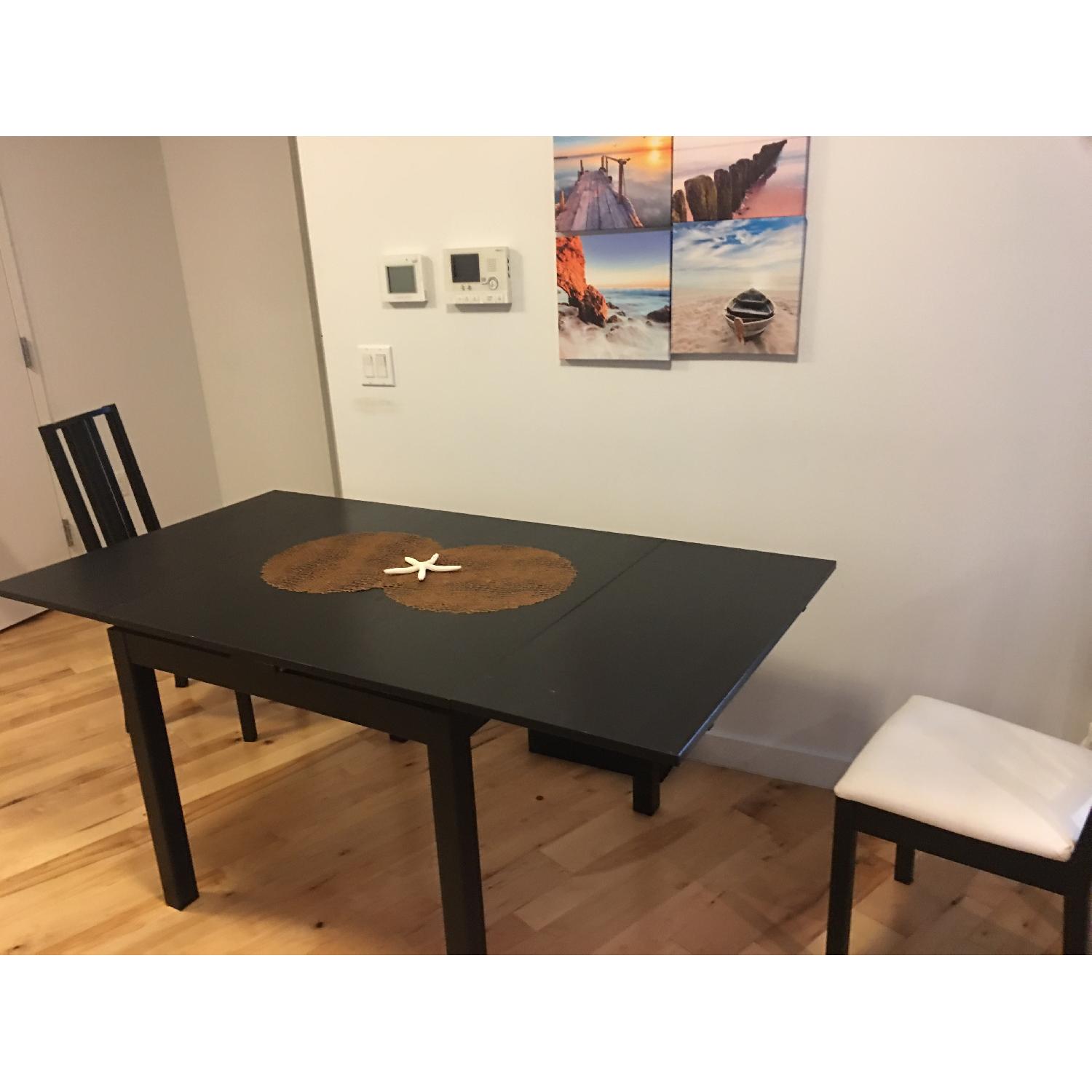 Ikea Extendable Dining Table w/ 2 Chairs - image-3