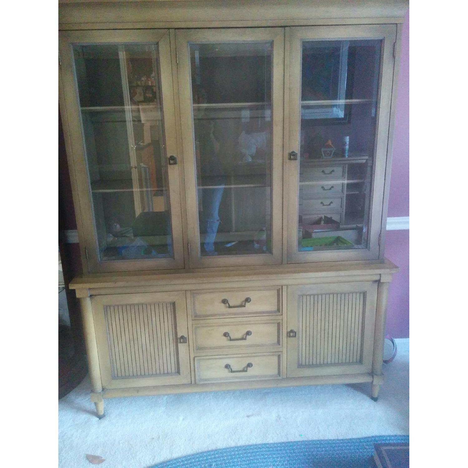 White Furniture Co Dining Table + China + Buffet AptDeco