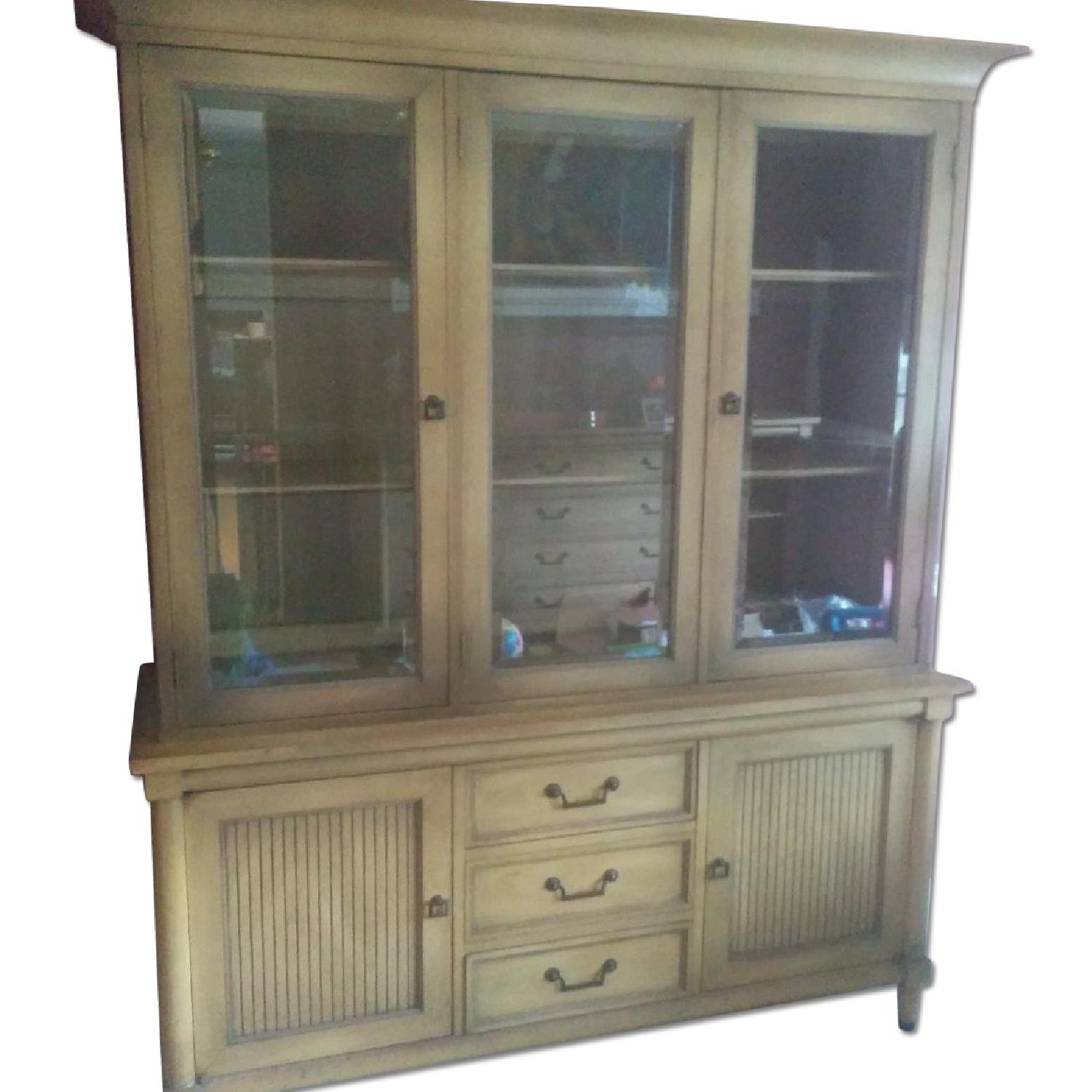 White Furniture Co Dining Table + China + Buffet AptDeco