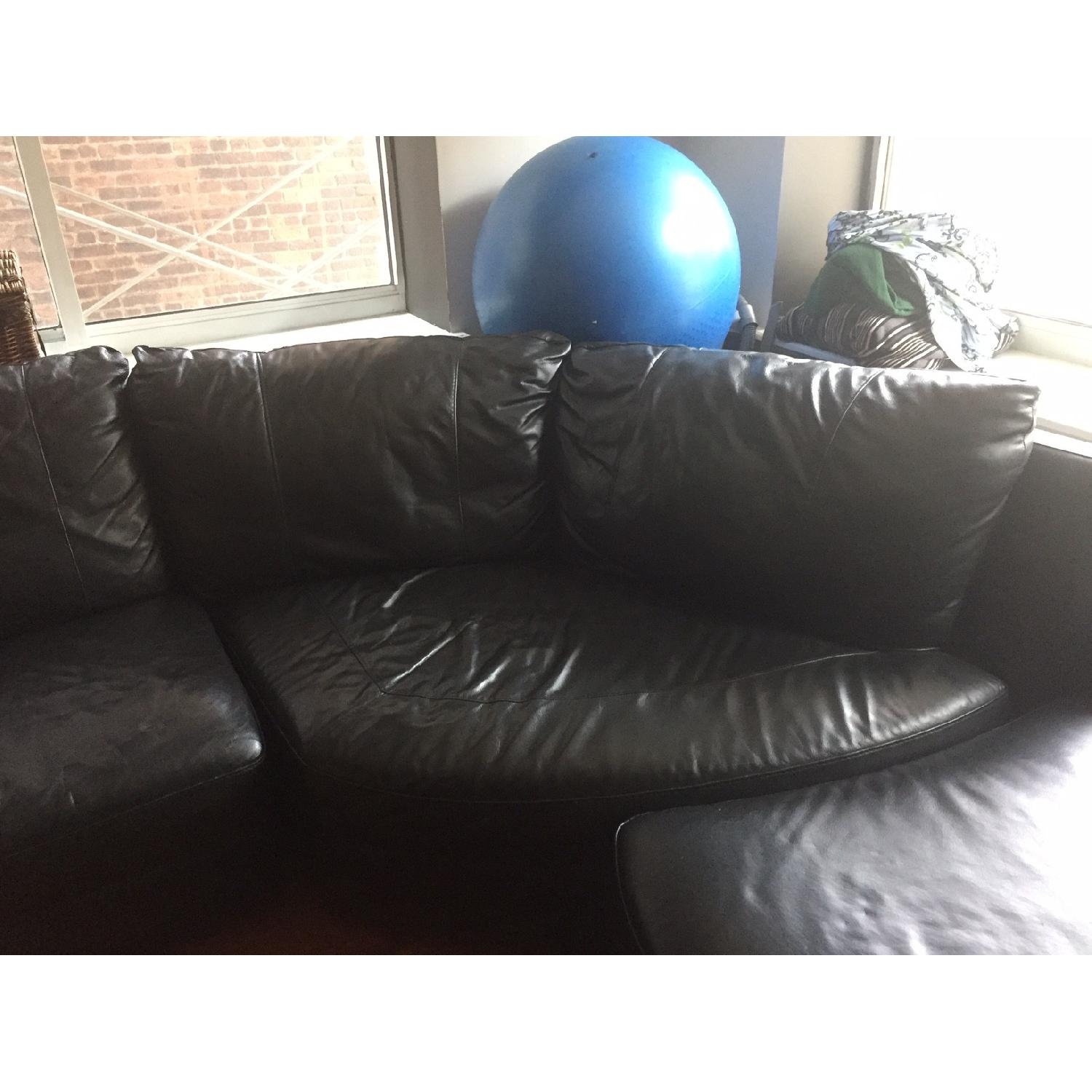 Ikea Modern Leather Sectional Sofa - image-4