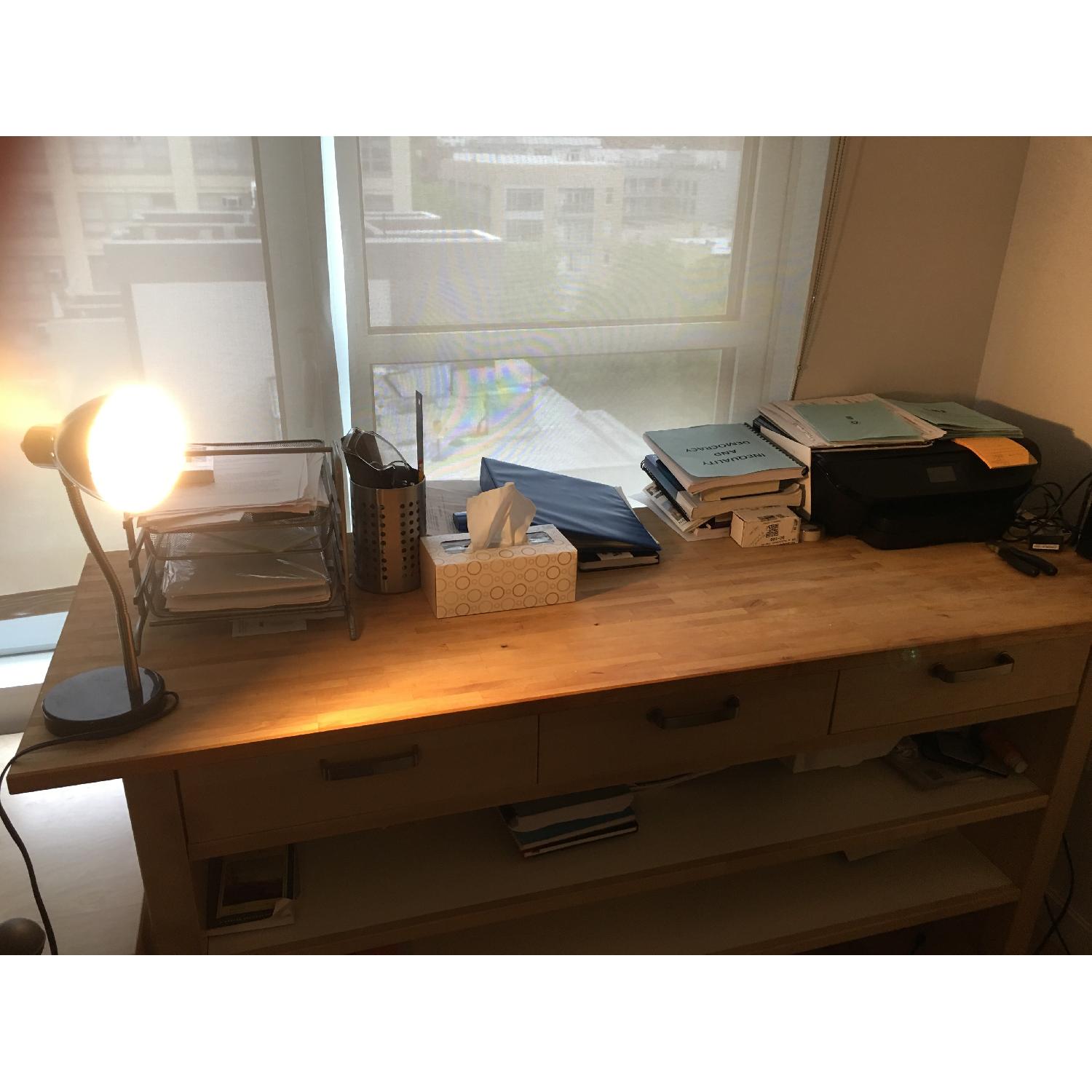 Ikea Butcher Block Table/ Work Desk - image-2