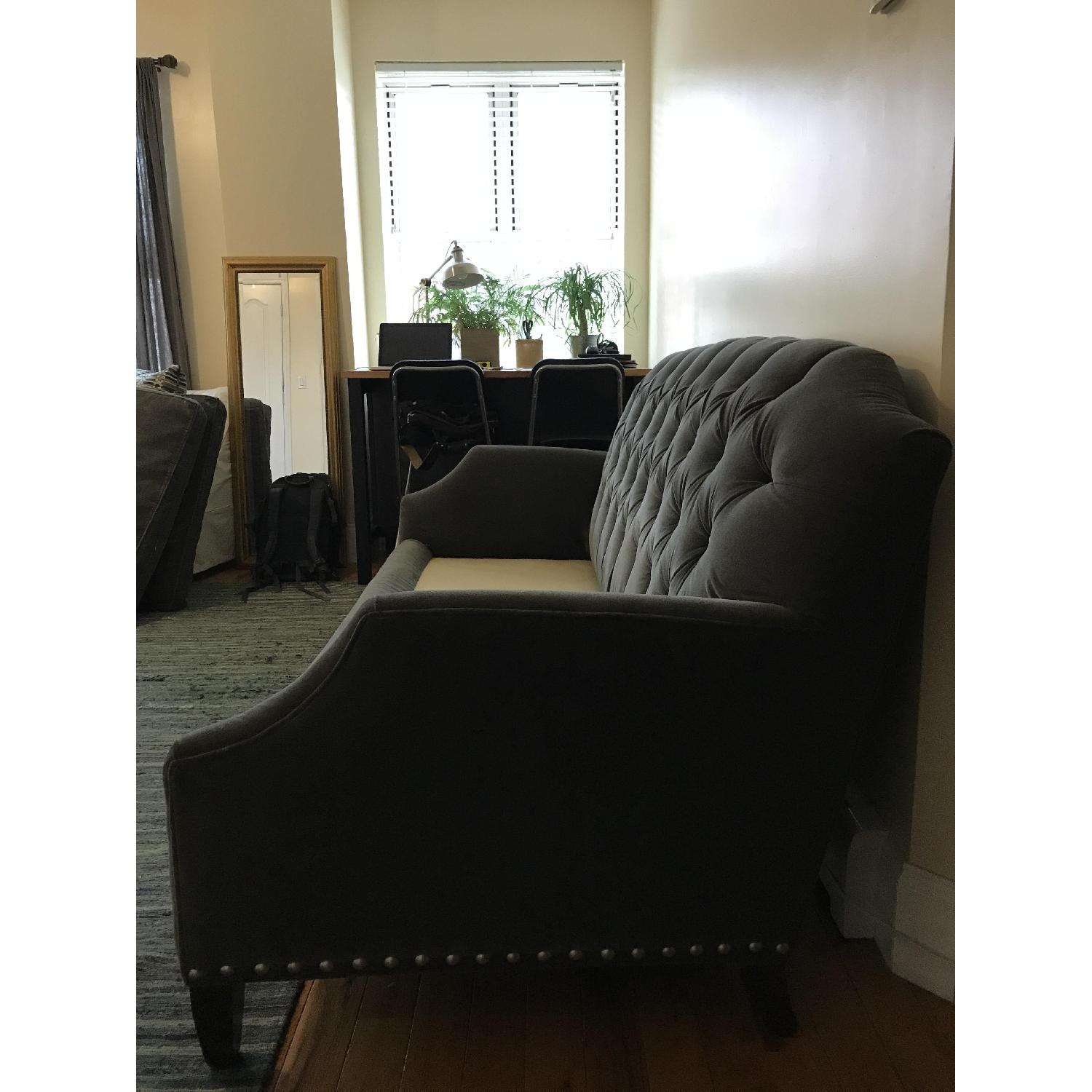Handmade Crushed Velvet Down-Filled Sofa - image-2