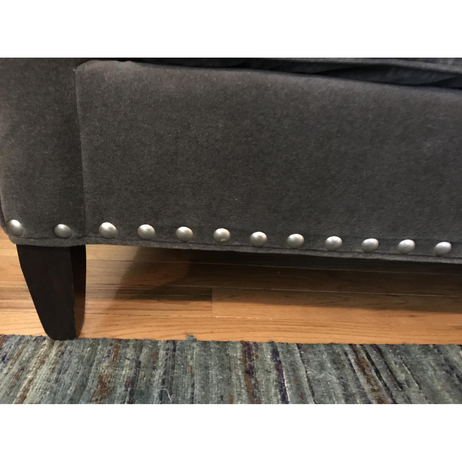 Handmade Crushed Velvet Down-Filled Sofa - image-7