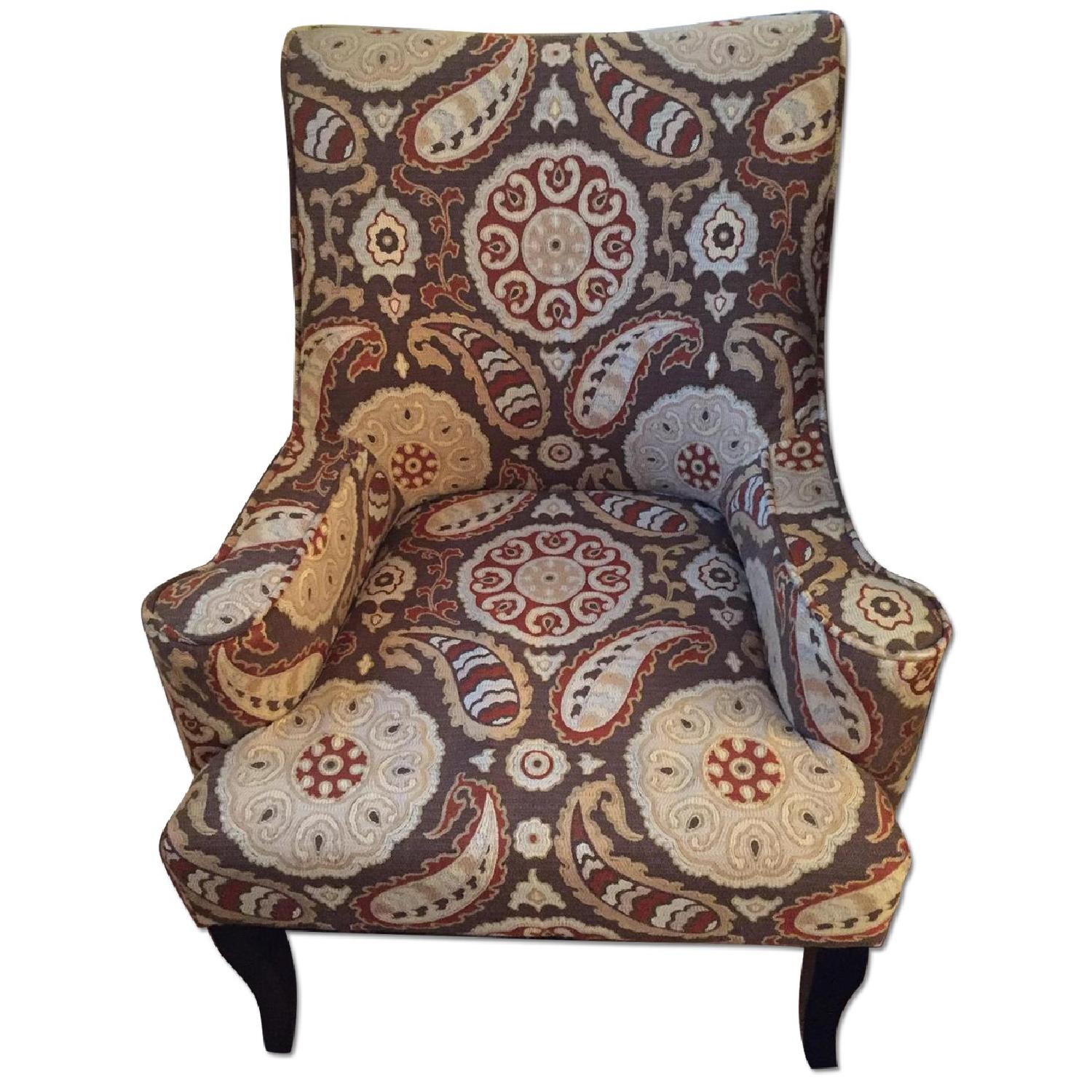 Pier 1 Paisley Upholstered Chair AptDeco