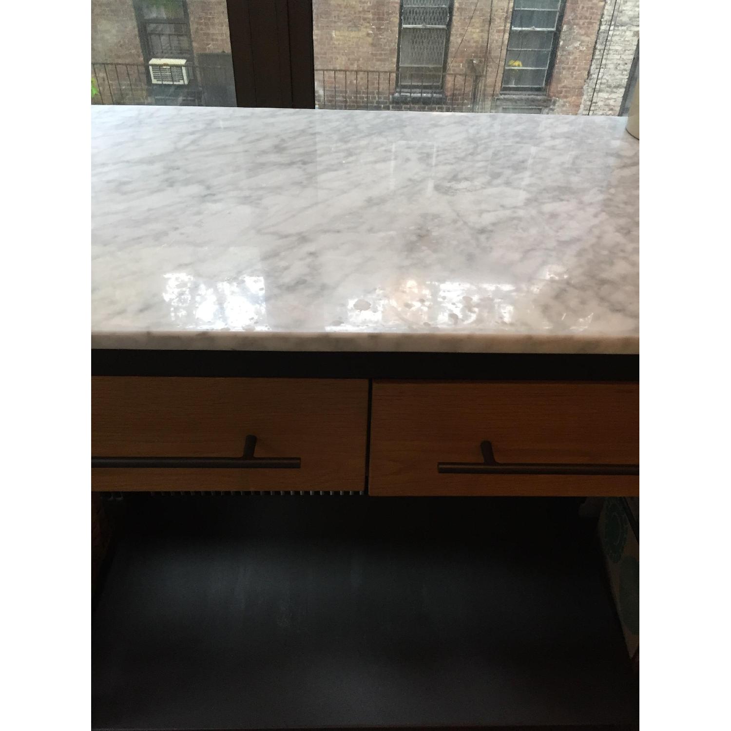 West Elm Marble Kitchen Island - image-3