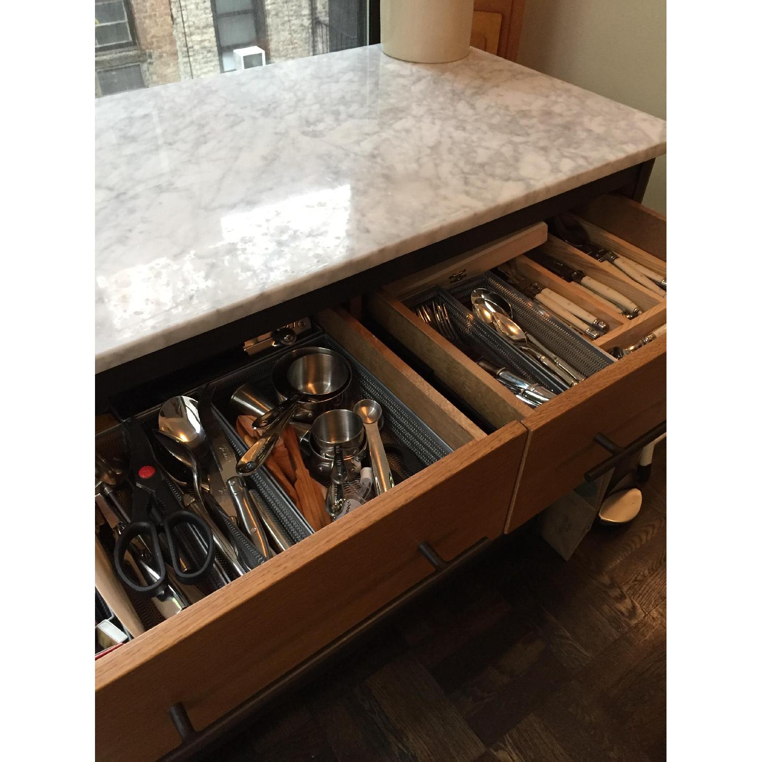 West Elm Marble Kitchen Island - image-4