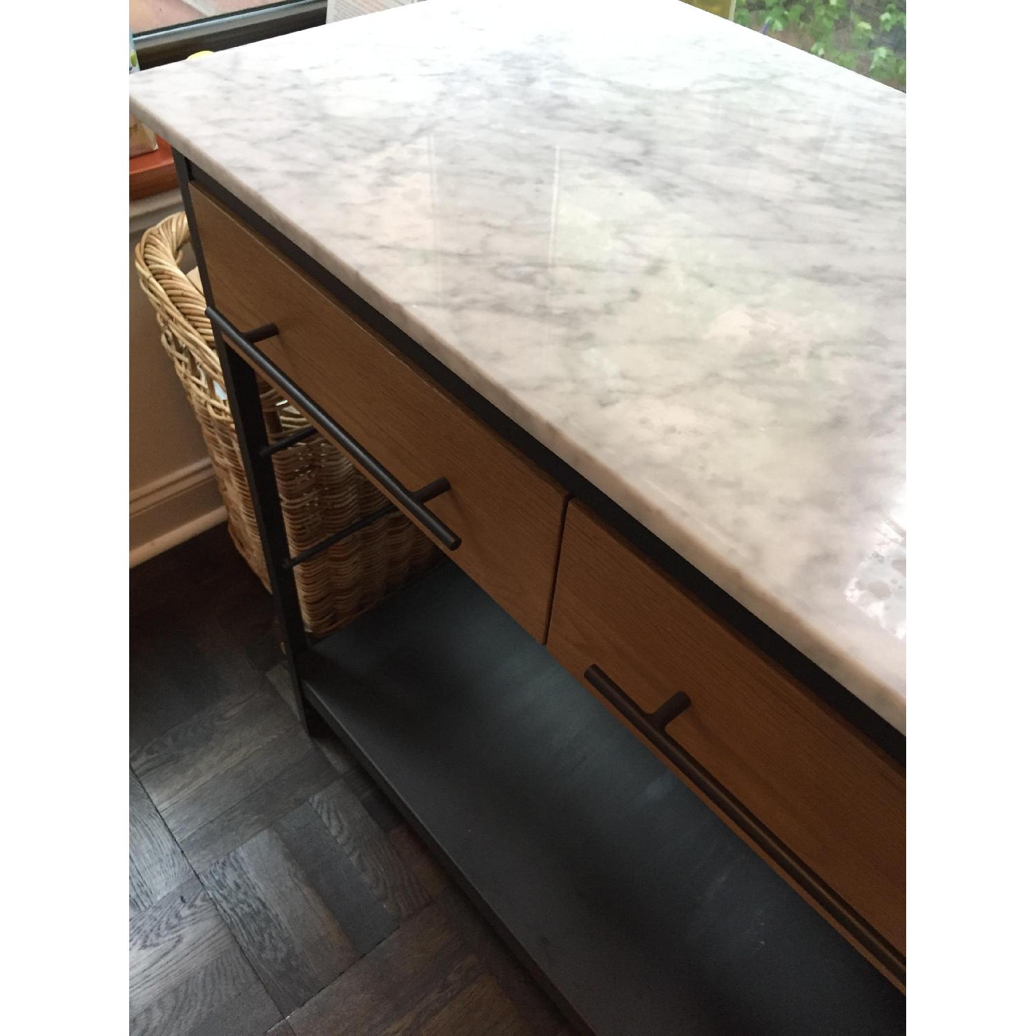 West Elm Marble Kitchen Island - image-5