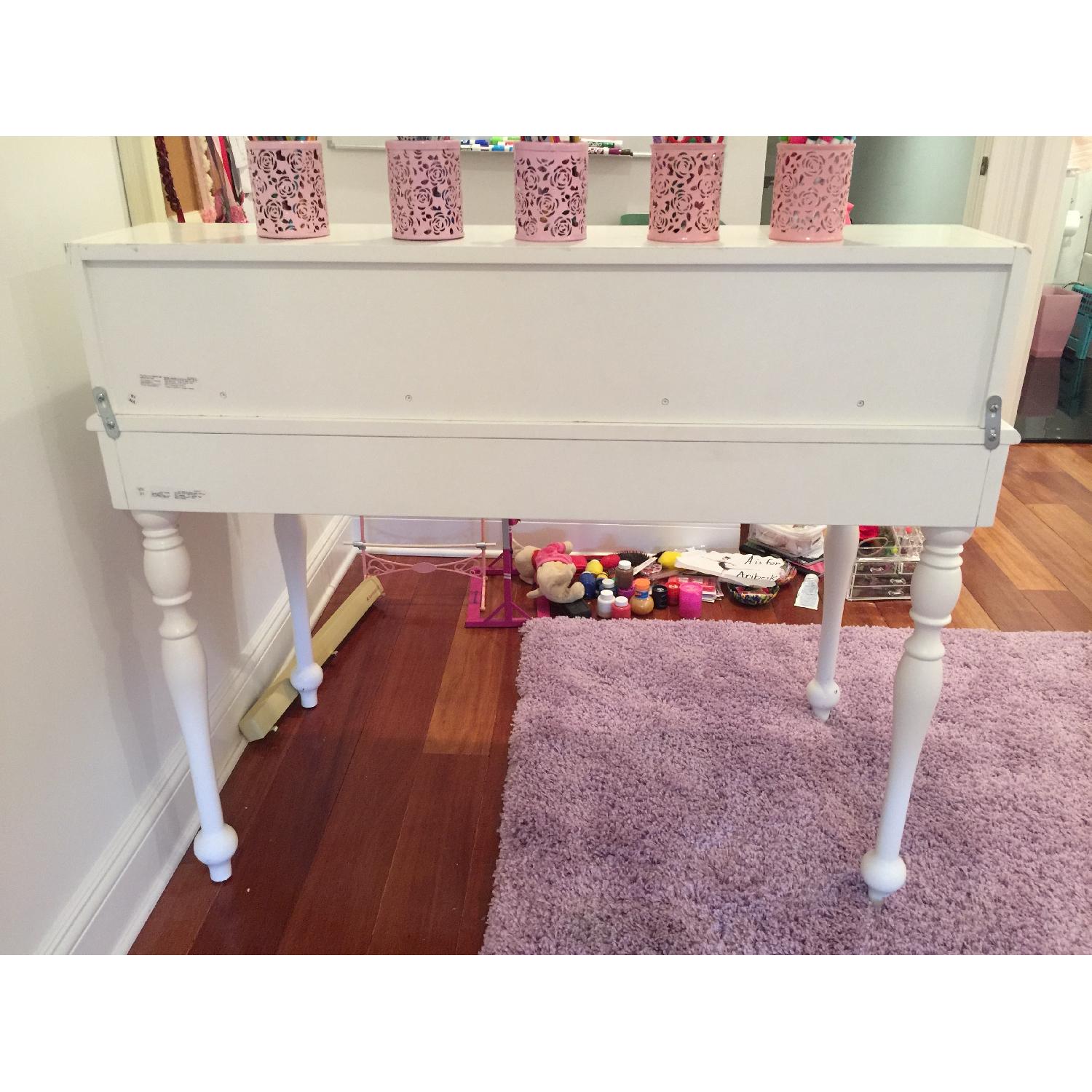Pottery Barn Kids Girls White Desk w/ Hutch - image-4