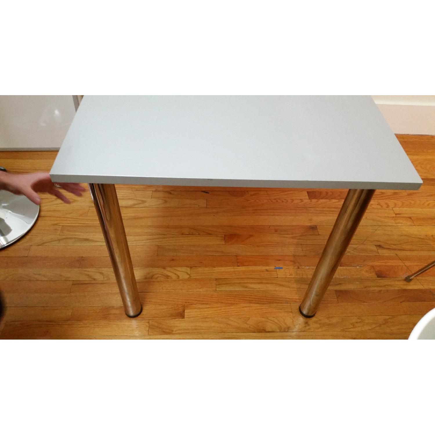 Solid Grey Wood Table - image-3
