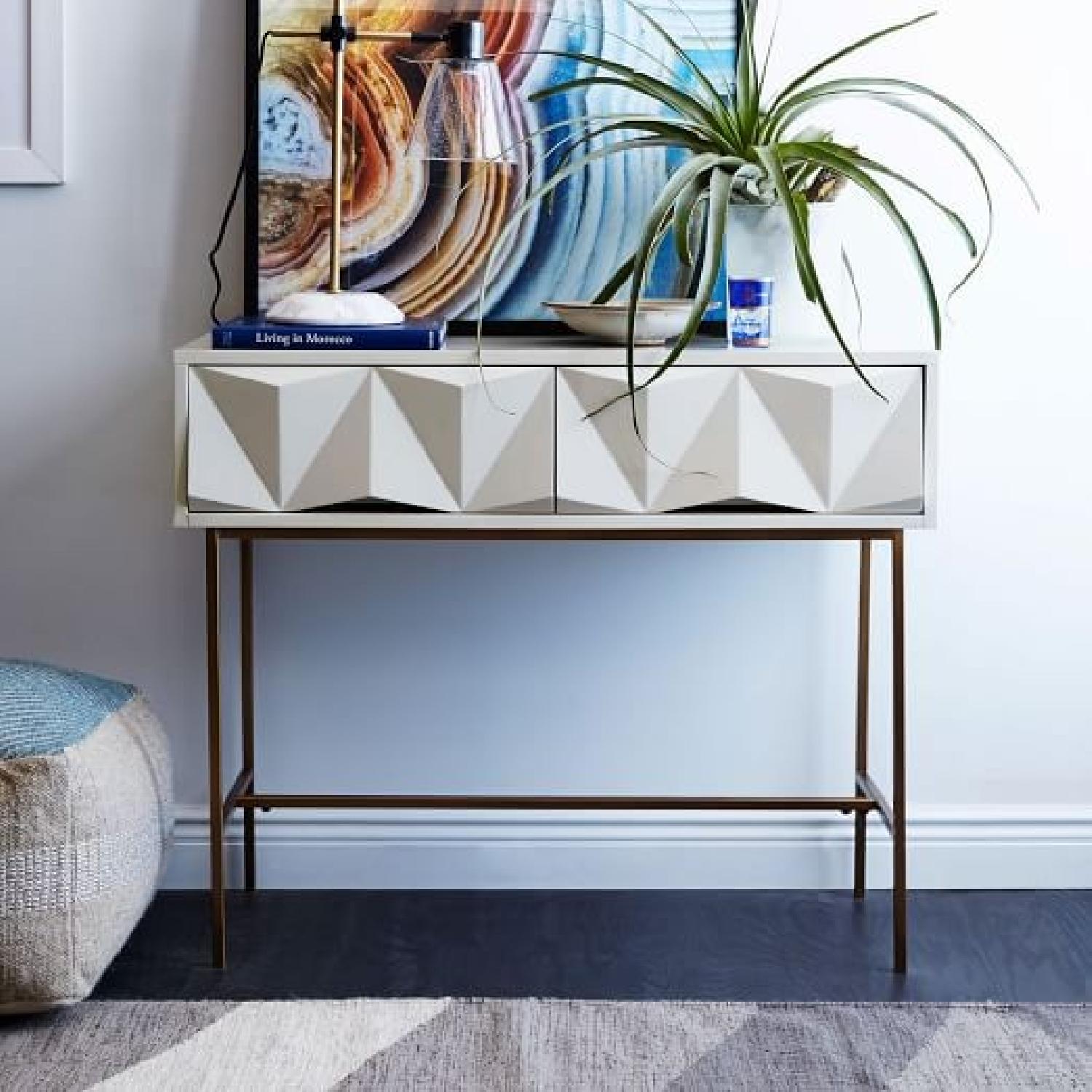 West Elm Sculpted Drawer Console - image-1
