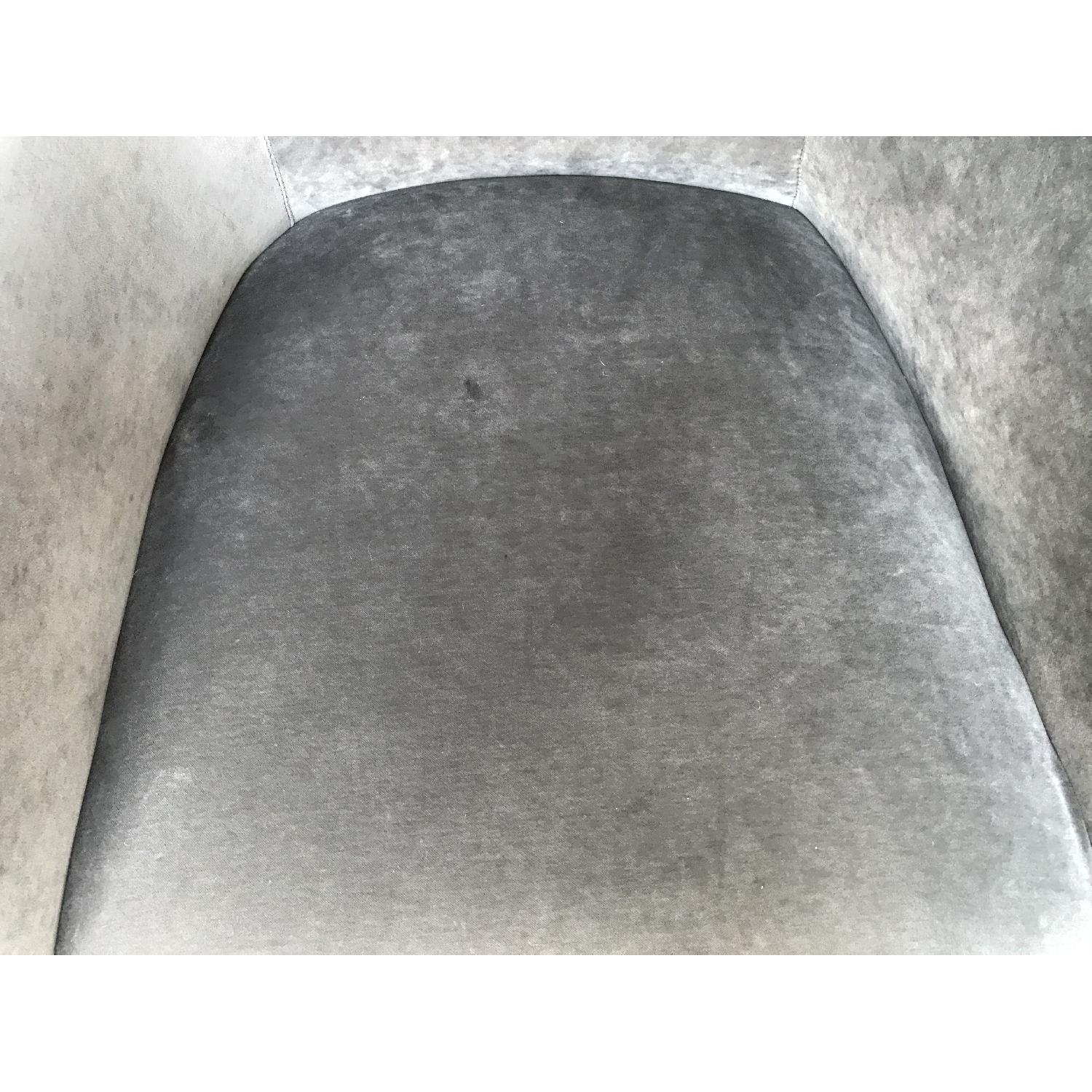 Mitchell Gold + Bob Williams Grey Velvet Swivel Chair - image-6