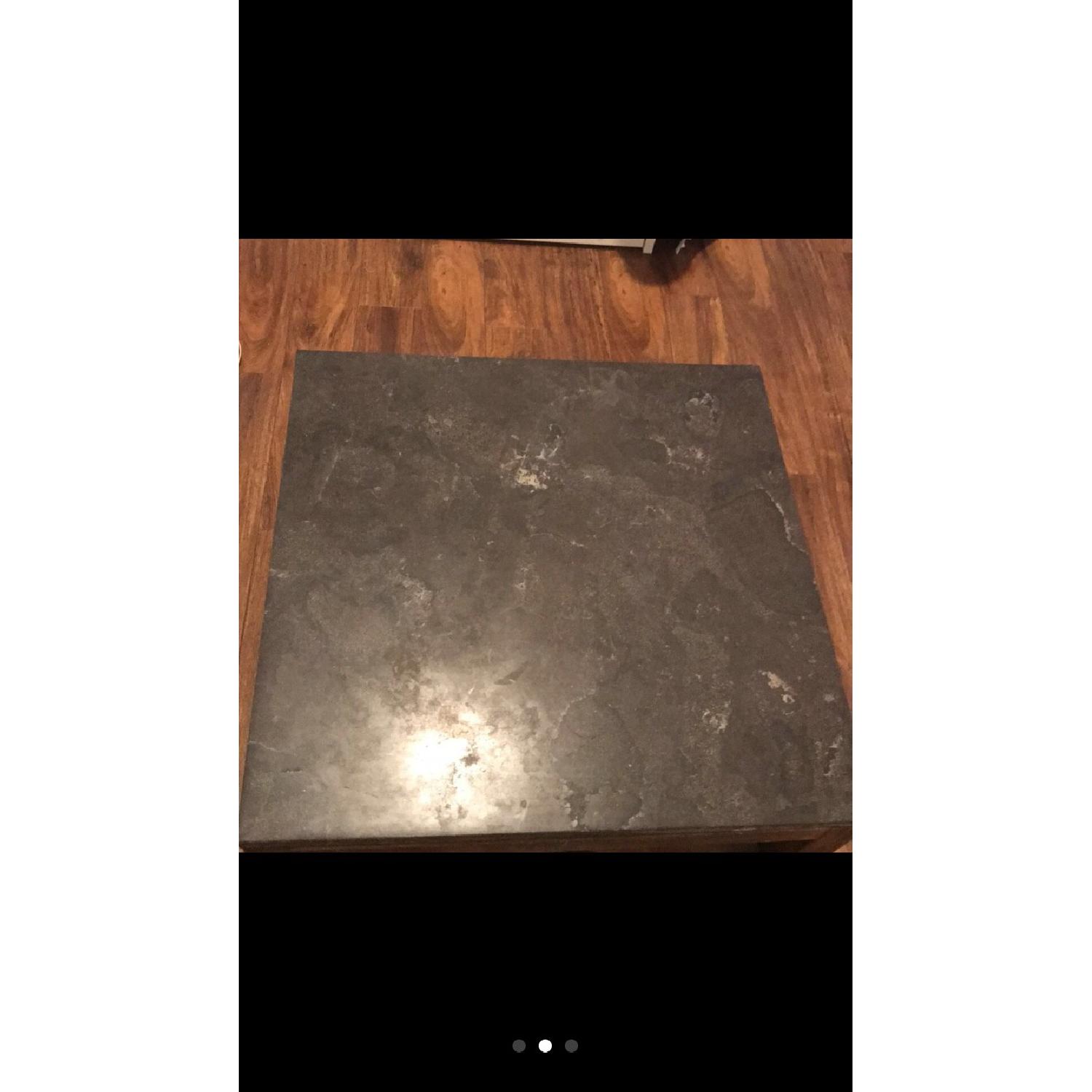 Crate & Barrel Bluestone Coffee Table - image-2