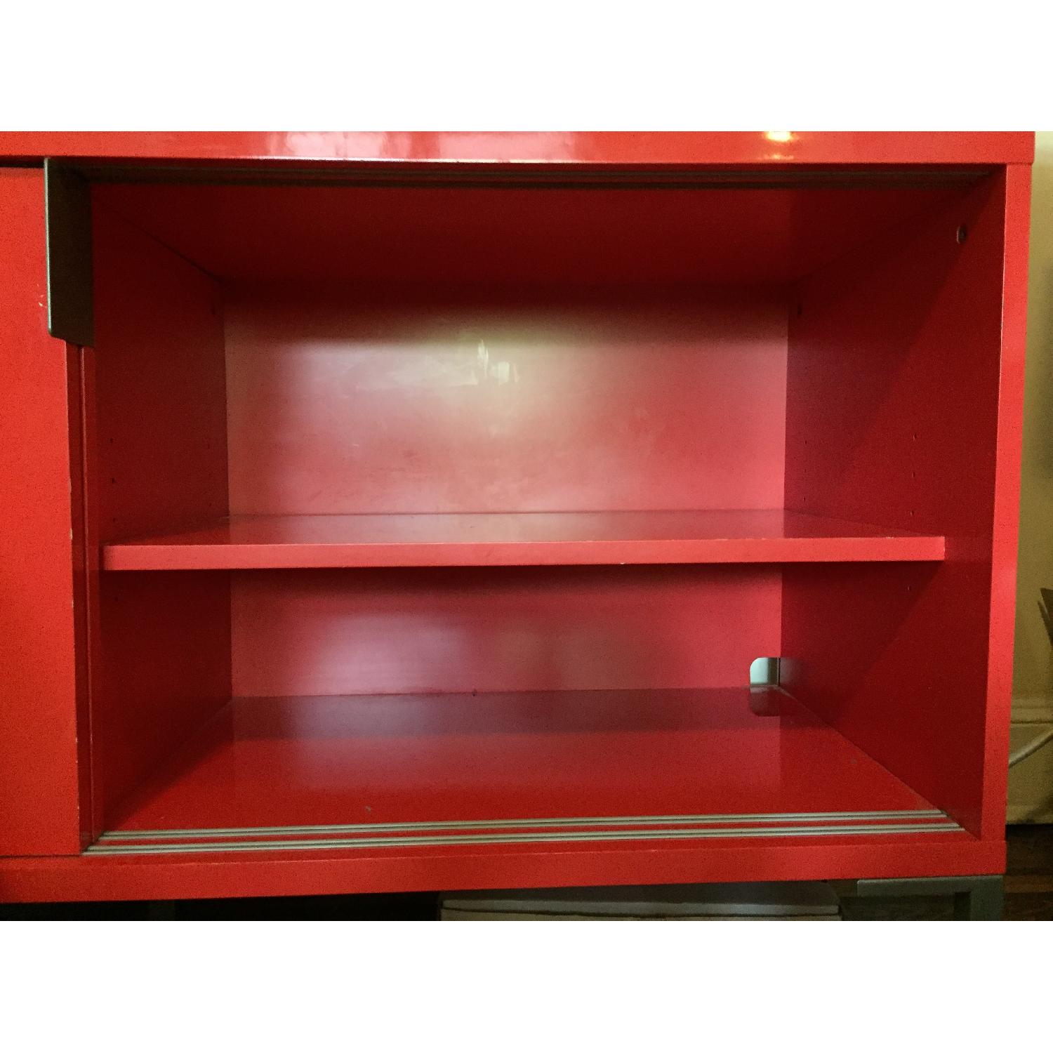 CB2 Modern Lacquered Credenza/Entertainment Center AptDeco