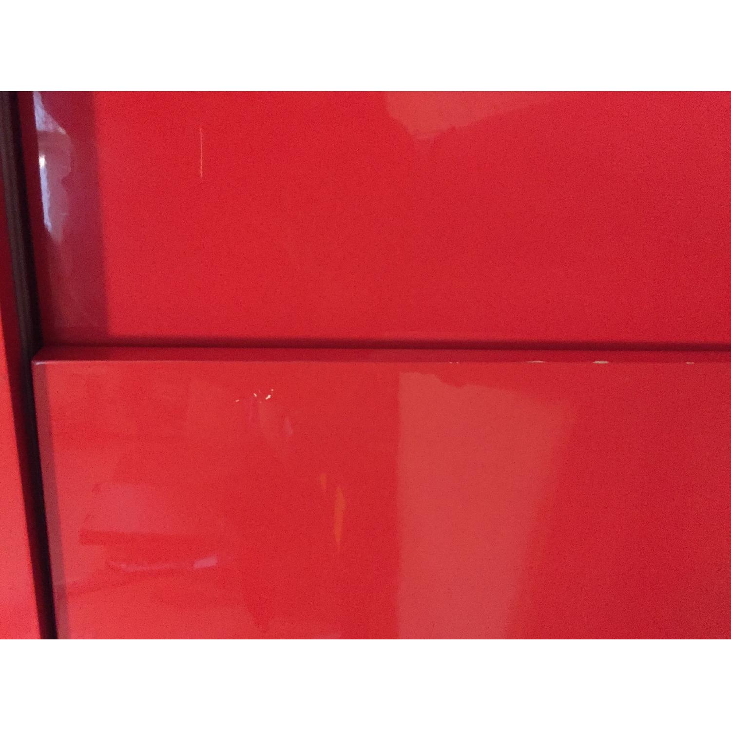 CB2 Modern Lacquered Credenza/Entertainment Center AptDeco