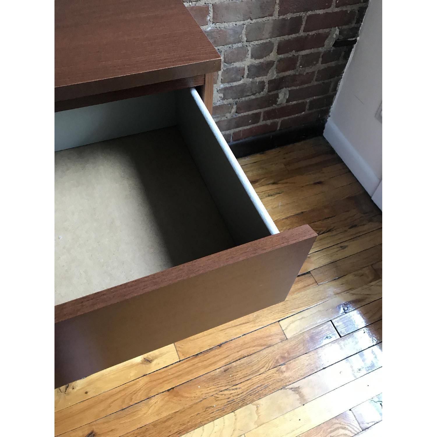 malm dresser brown stained ash veneer Mobican Nevada 6 Drawer Double Dresser