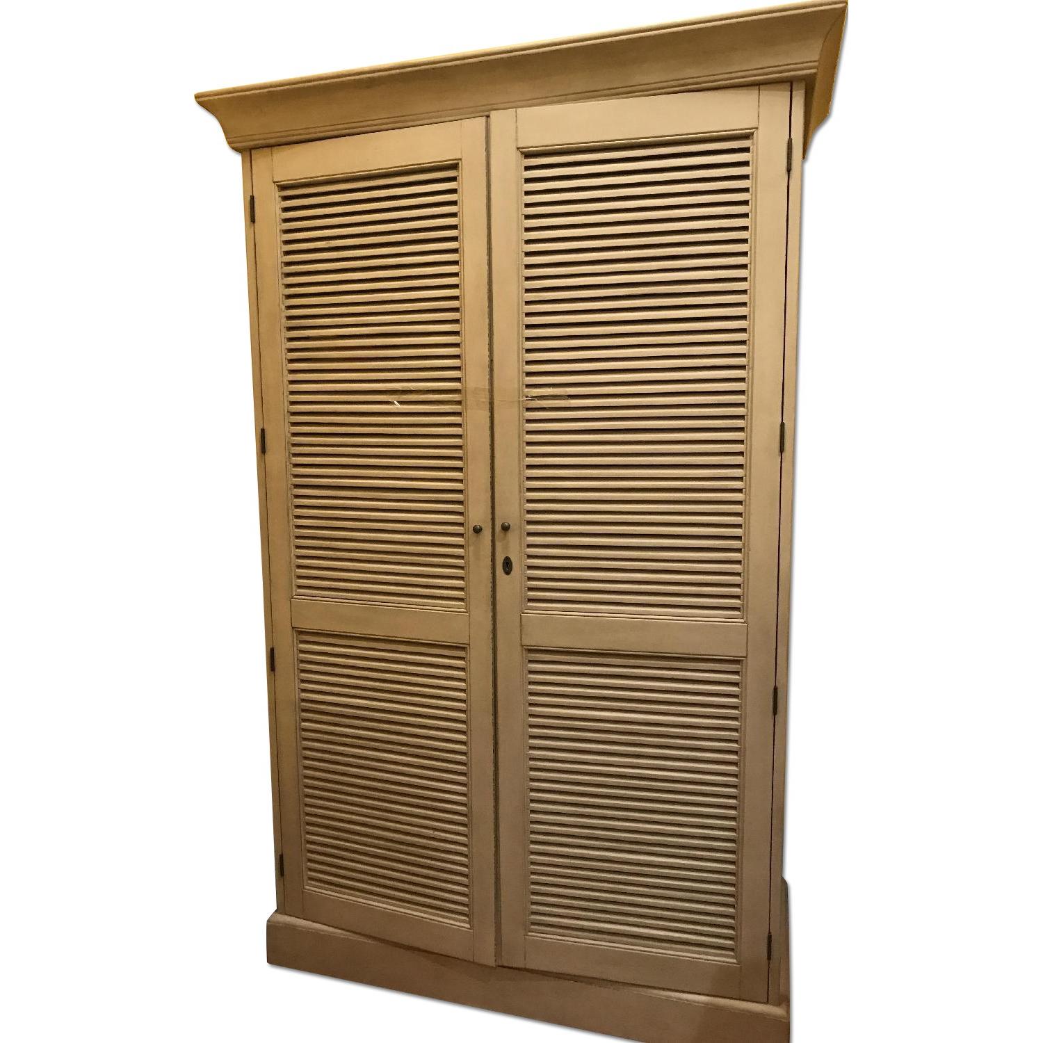 Restoration Hardware Shutter Single Armoire AptDeco