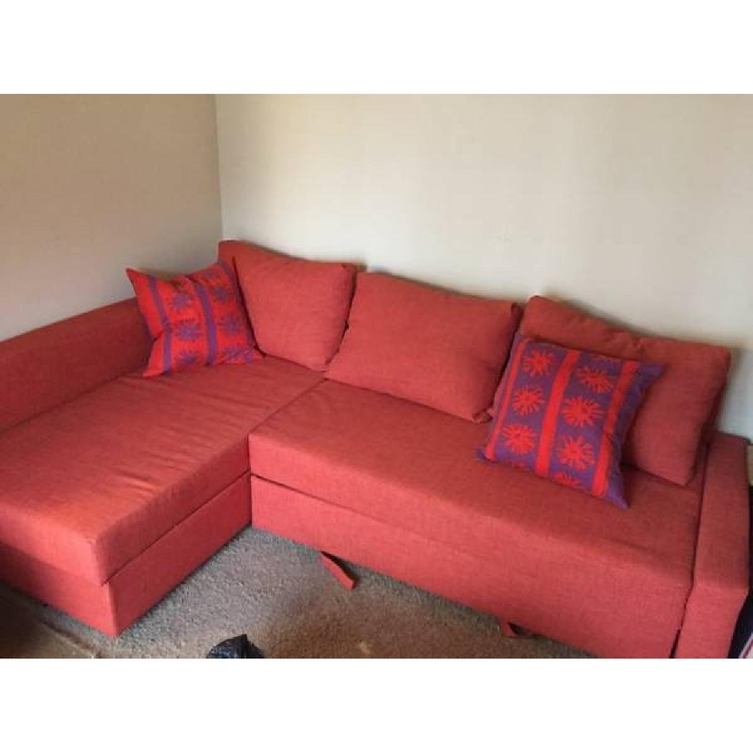 Ikea Friheten Corner Sofa-Bed w/ Storage - image-1