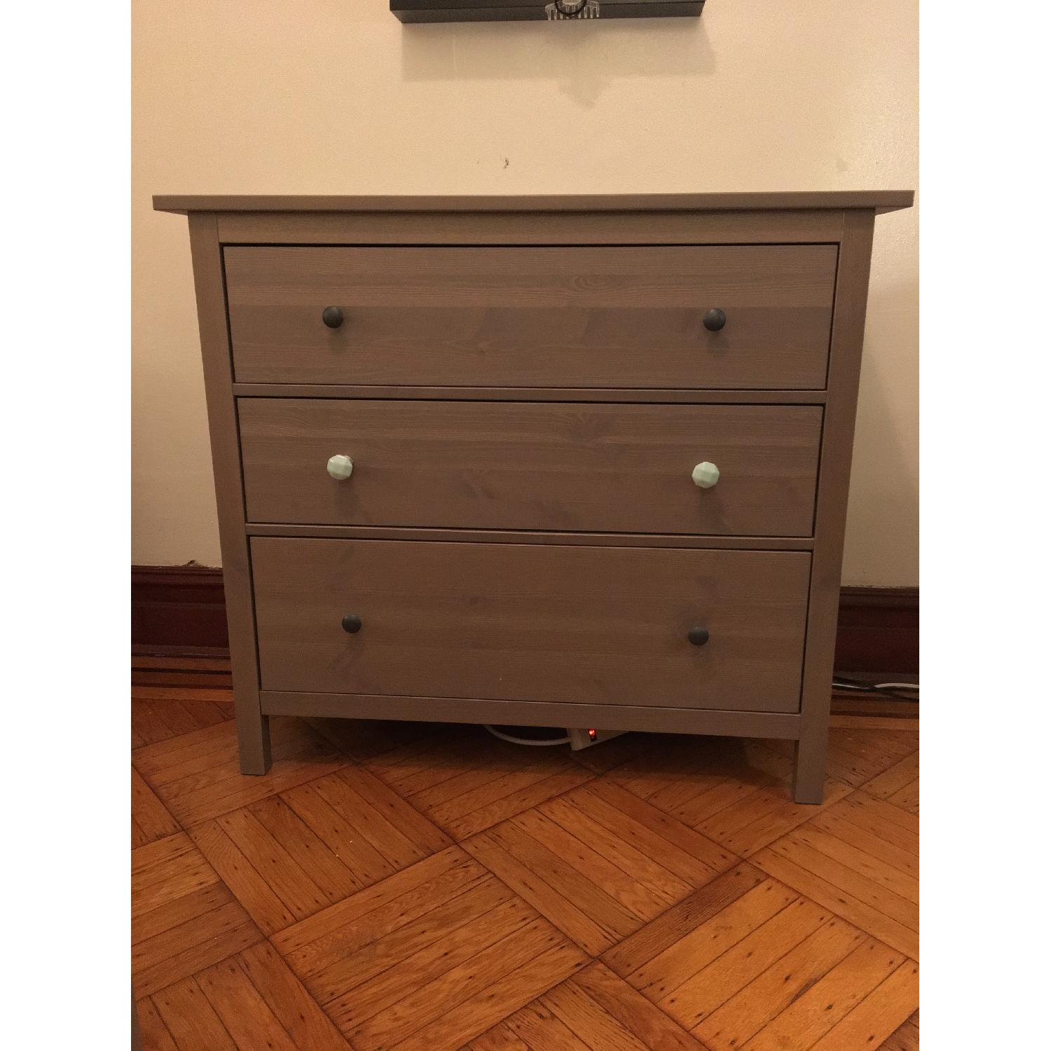 Ikea Hemnes Grey/Brown Chest - image-4