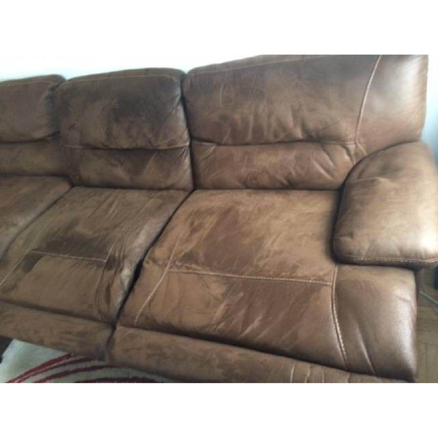 Bob's 3 Piece Reclining Sectional Sofa AptDeco