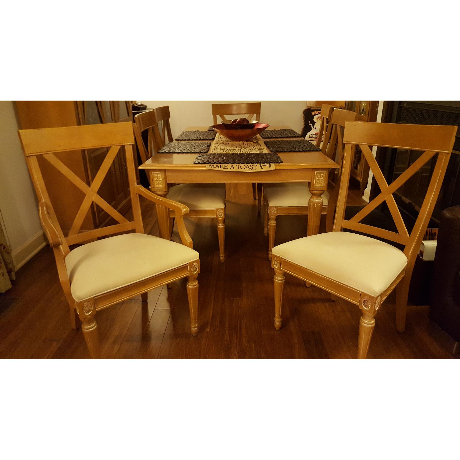Ethan Allen Swedish Home 11 Piece Dining Set AptDeco