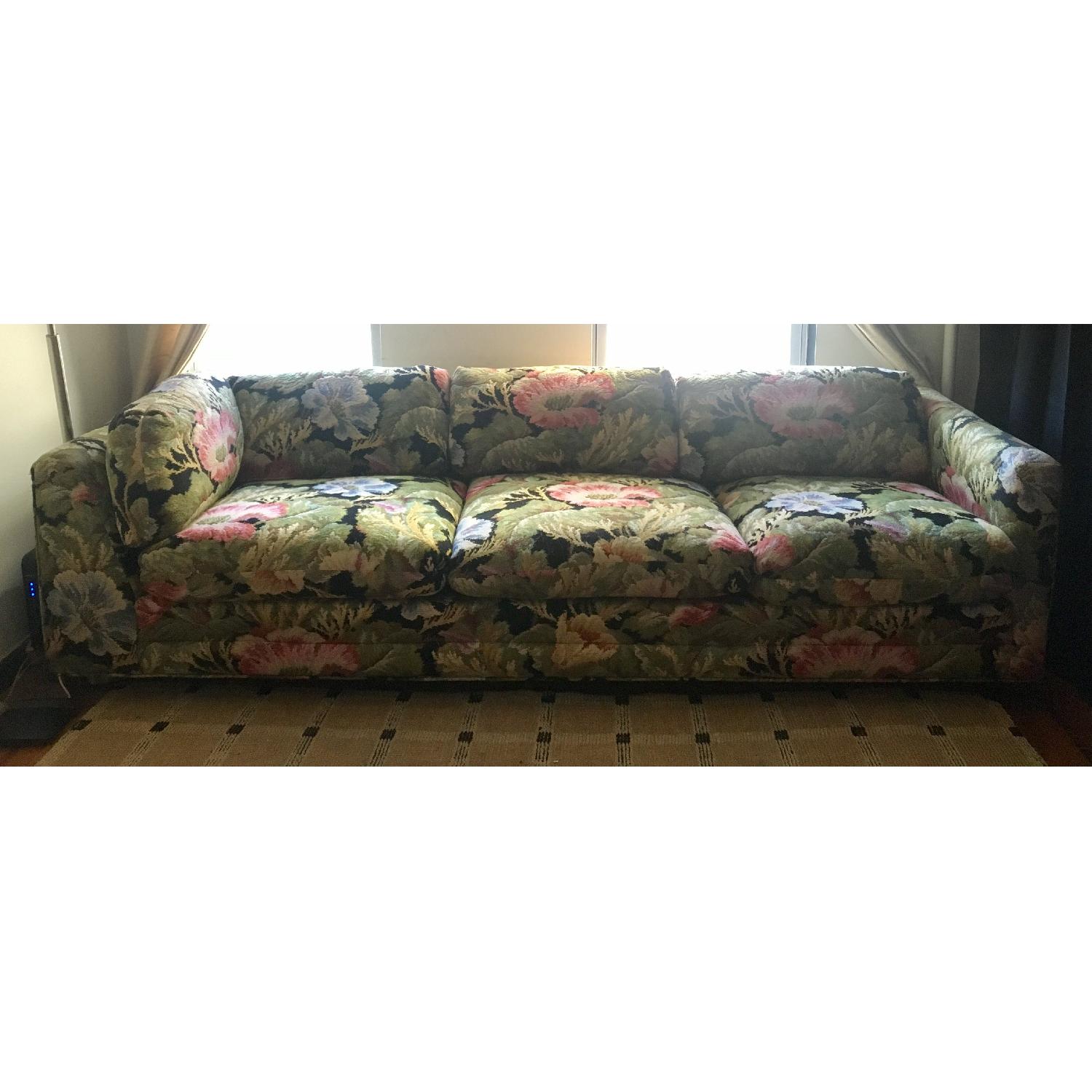 Hollywood Regency Floral Sofa - image-3