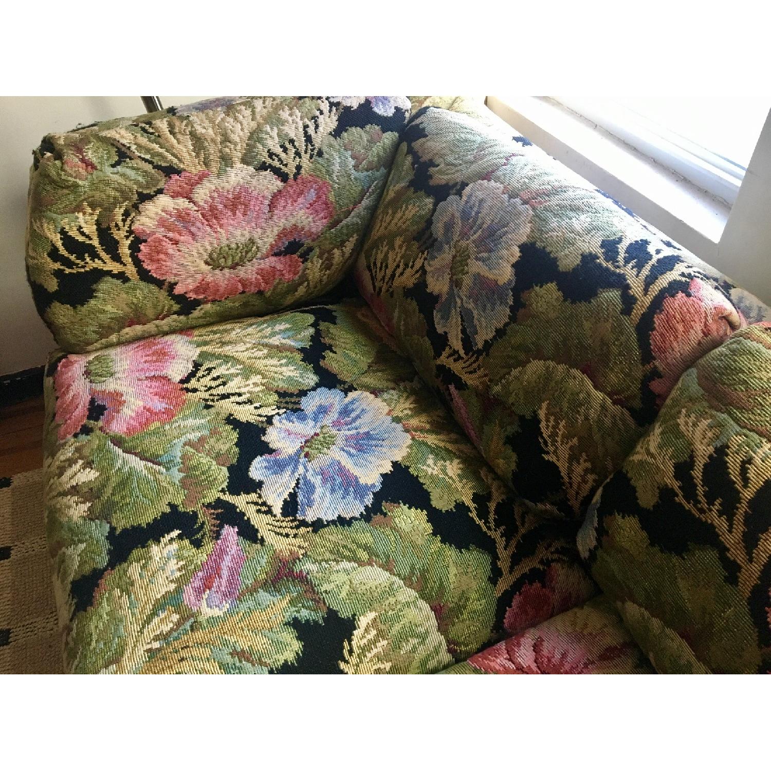 Hollywood Regency Floral Sofa - image-5