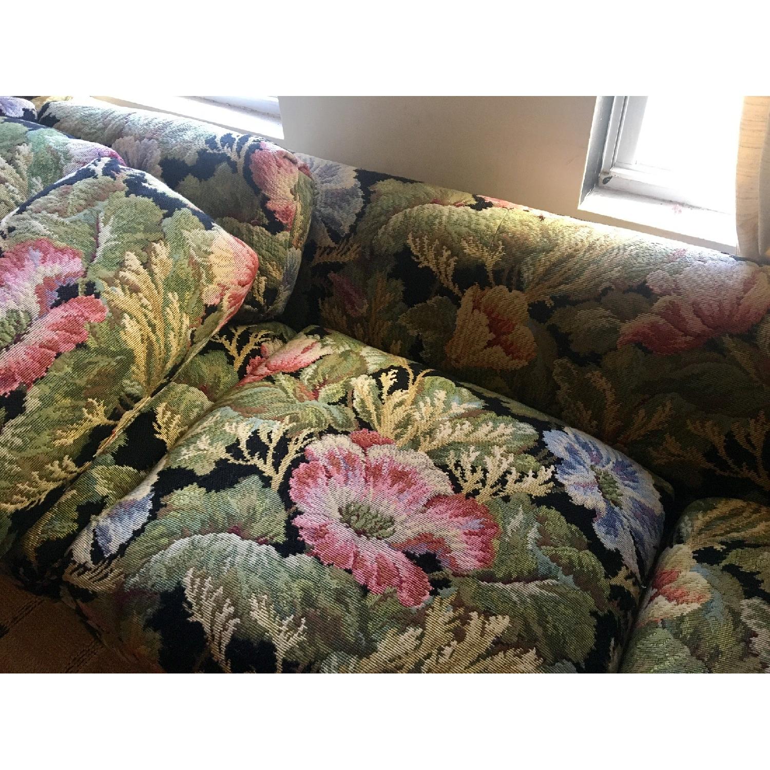 Hollywood Regency Floral Sofa - image-7