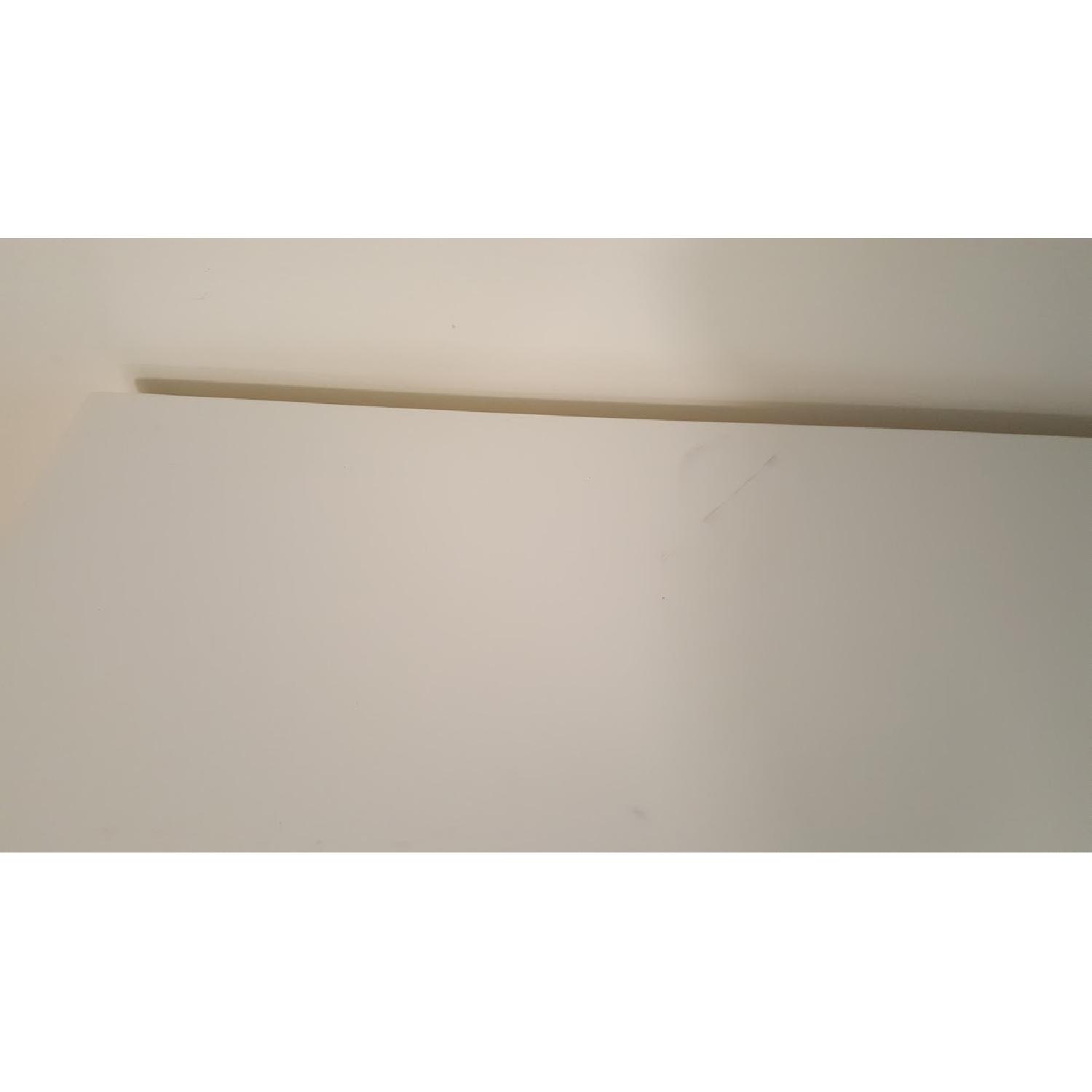 West Elm White Parsons Desk - image-3