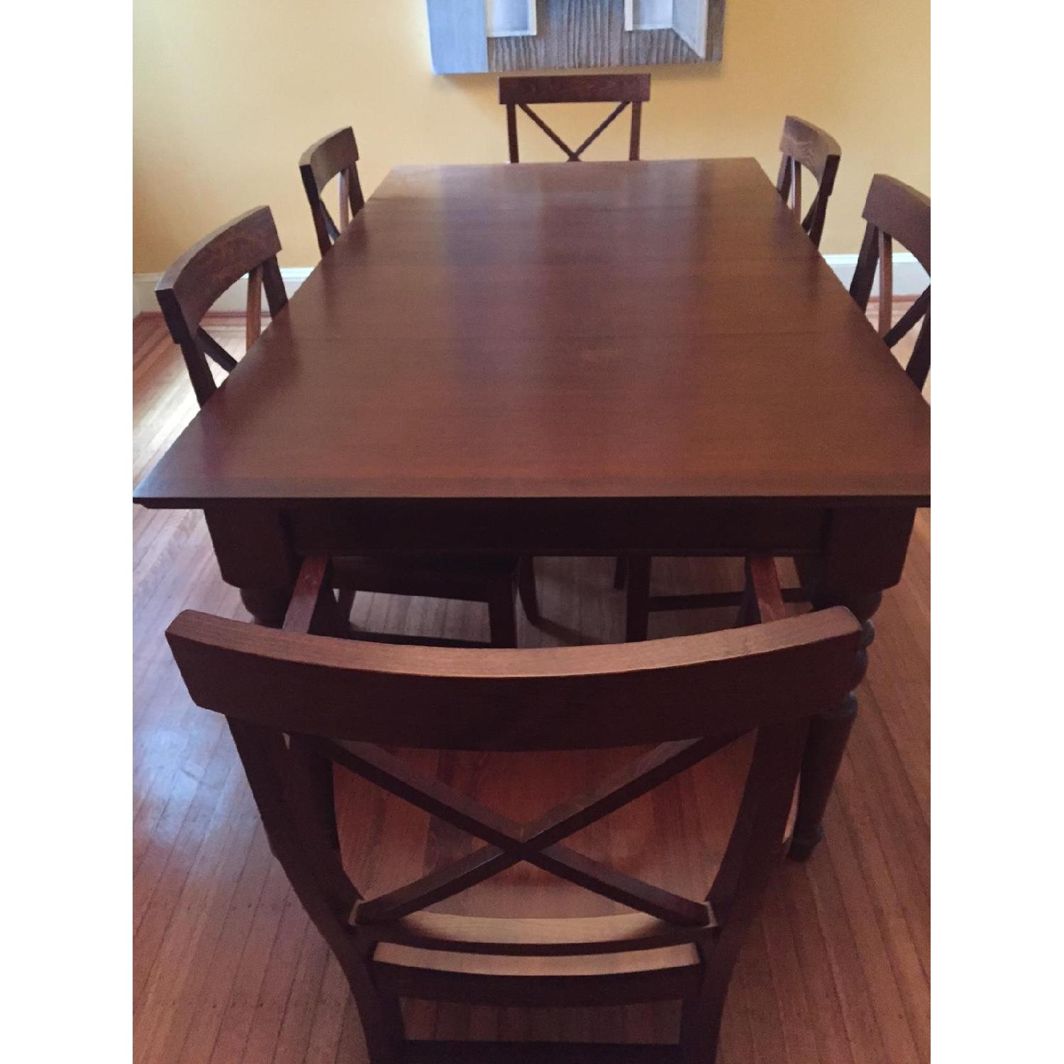 Pottery Barn Dining Room Table w/ 6 Chairs - image-5