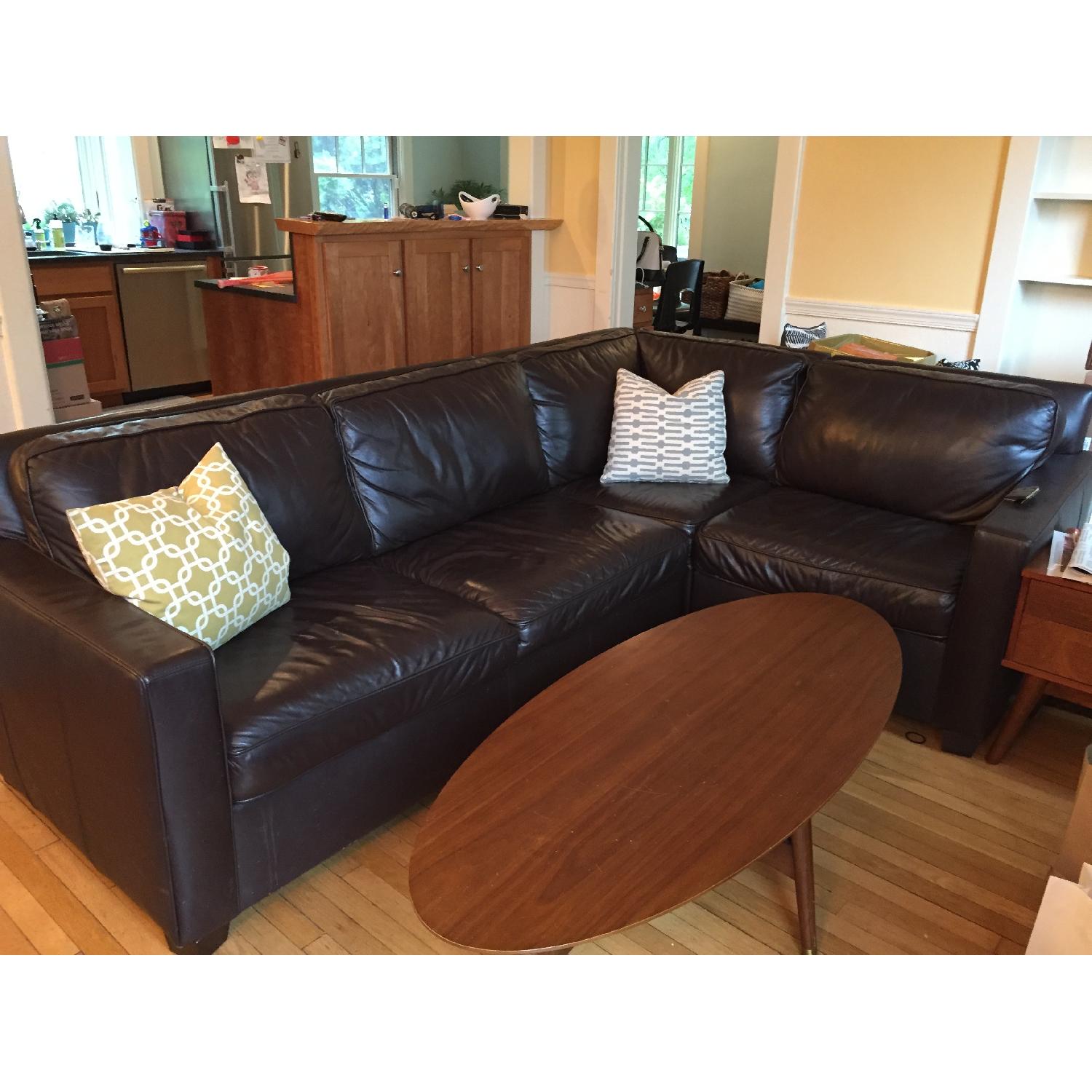 West Elm 3-piece L Shaped Left Side Sectional Sofa - image-1