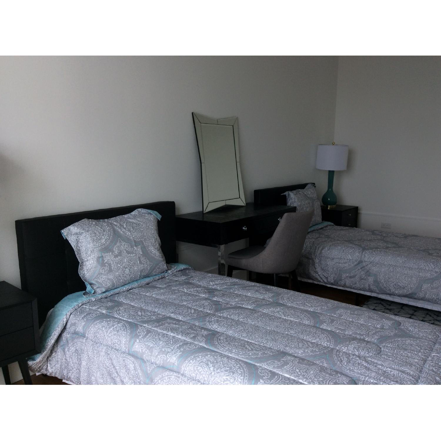 Upholstered Twin Bed Frame - image-2