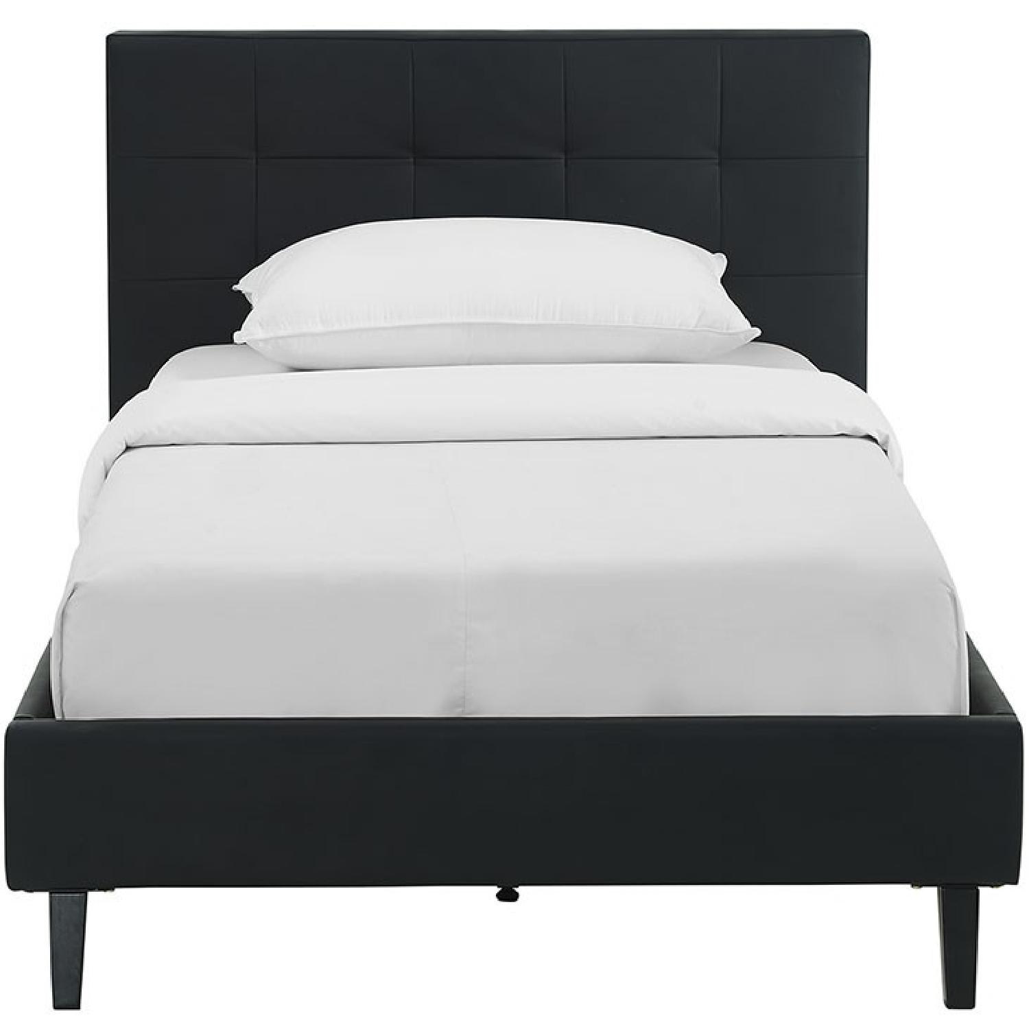 Upholstered Twin Bed Frame - image-4