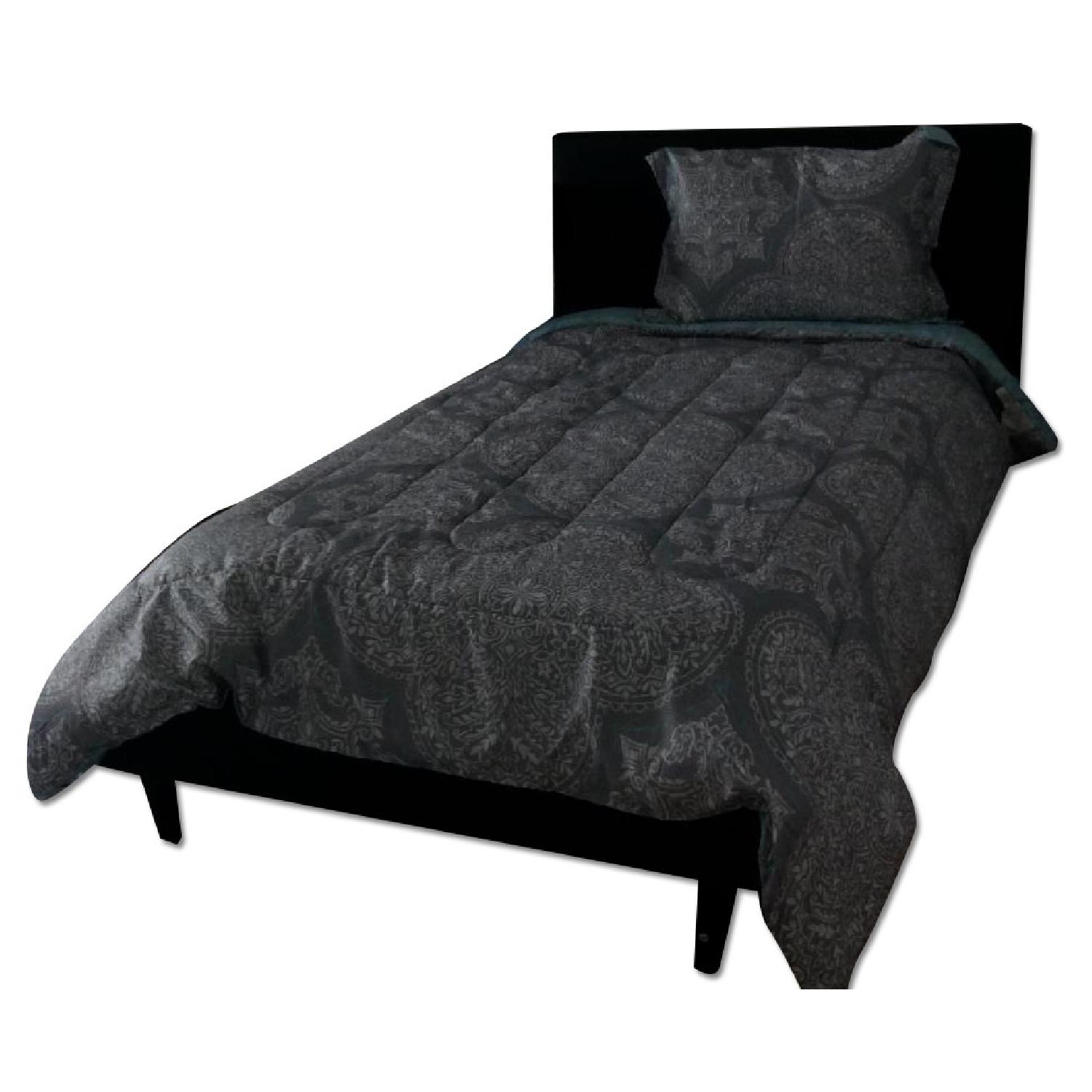 Upholstered Twin Bed Frame - image-0