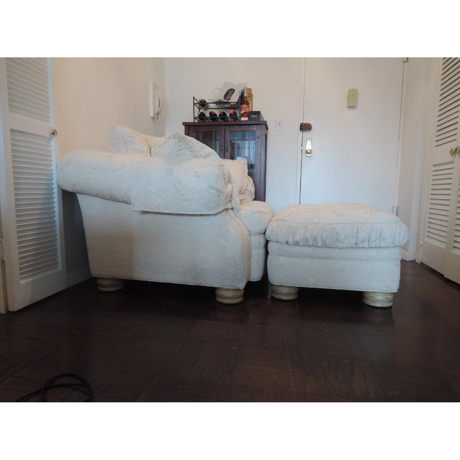 Carol Hicks Bolton for E.J.Victor Chair & Ottoman - image-3