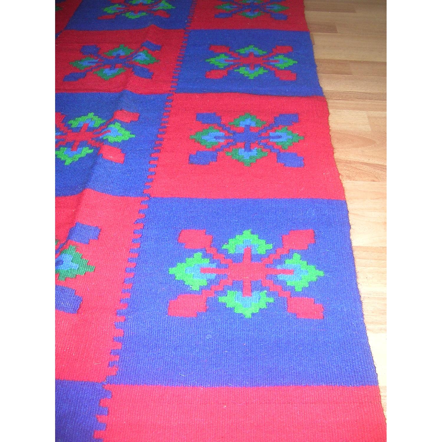 Vintage Handmade Balkan Kilim Rug - image-3