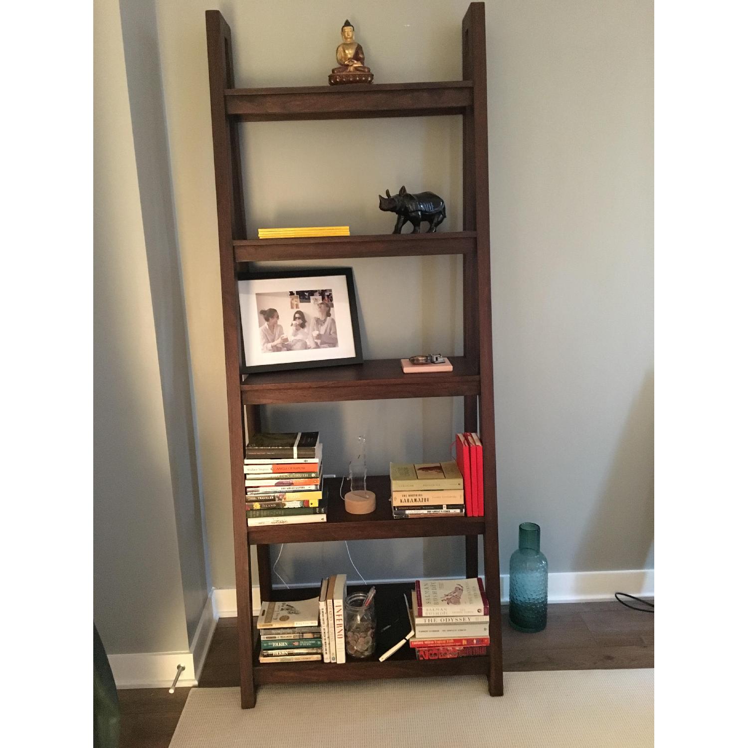 Crate & Barrel Strut Sheesham Bookcase AptDeco