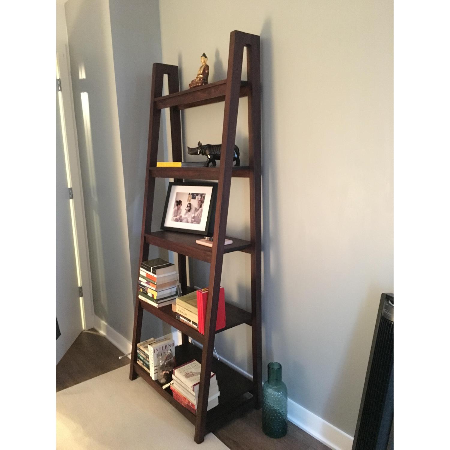 Crate & Barrel Strut Sheesham Bookcase AptDeco