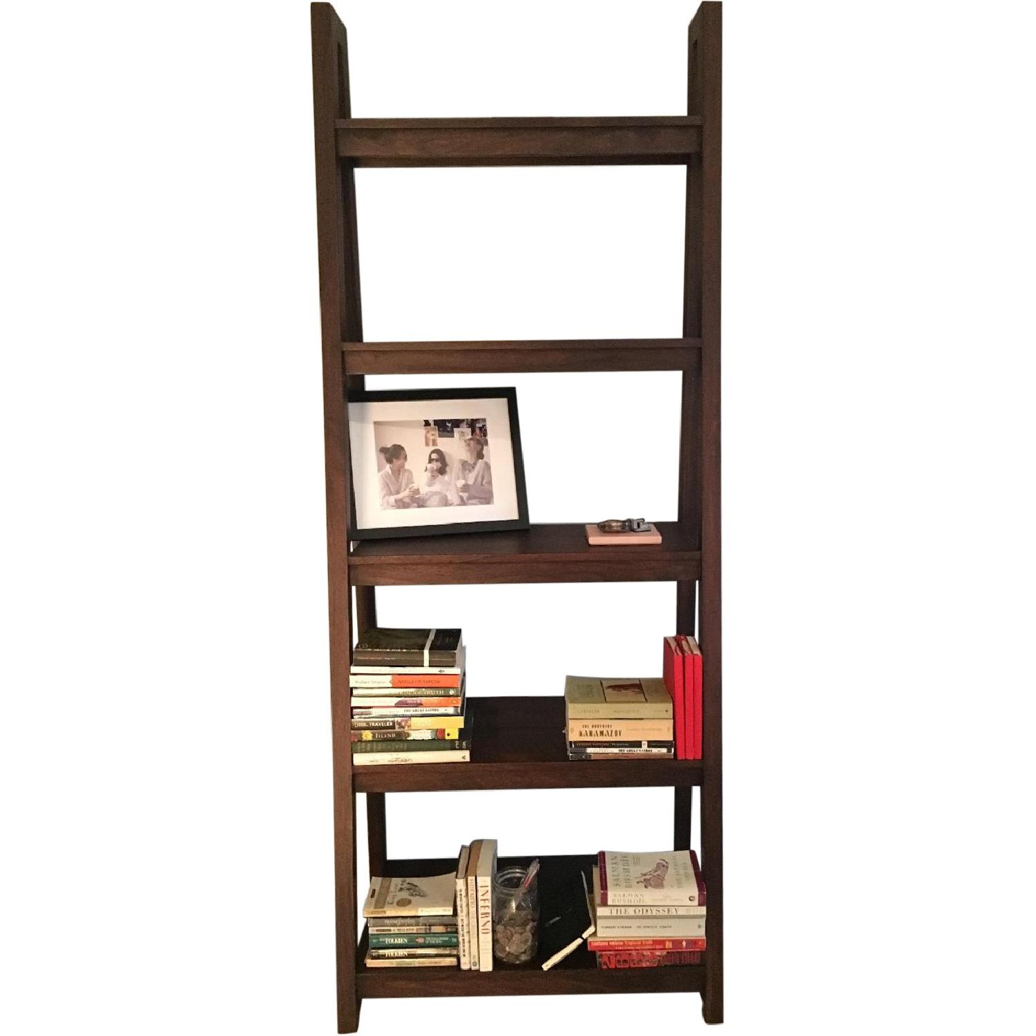 Crate & Barrel Strut Sheesham Bookcase AptDeco
