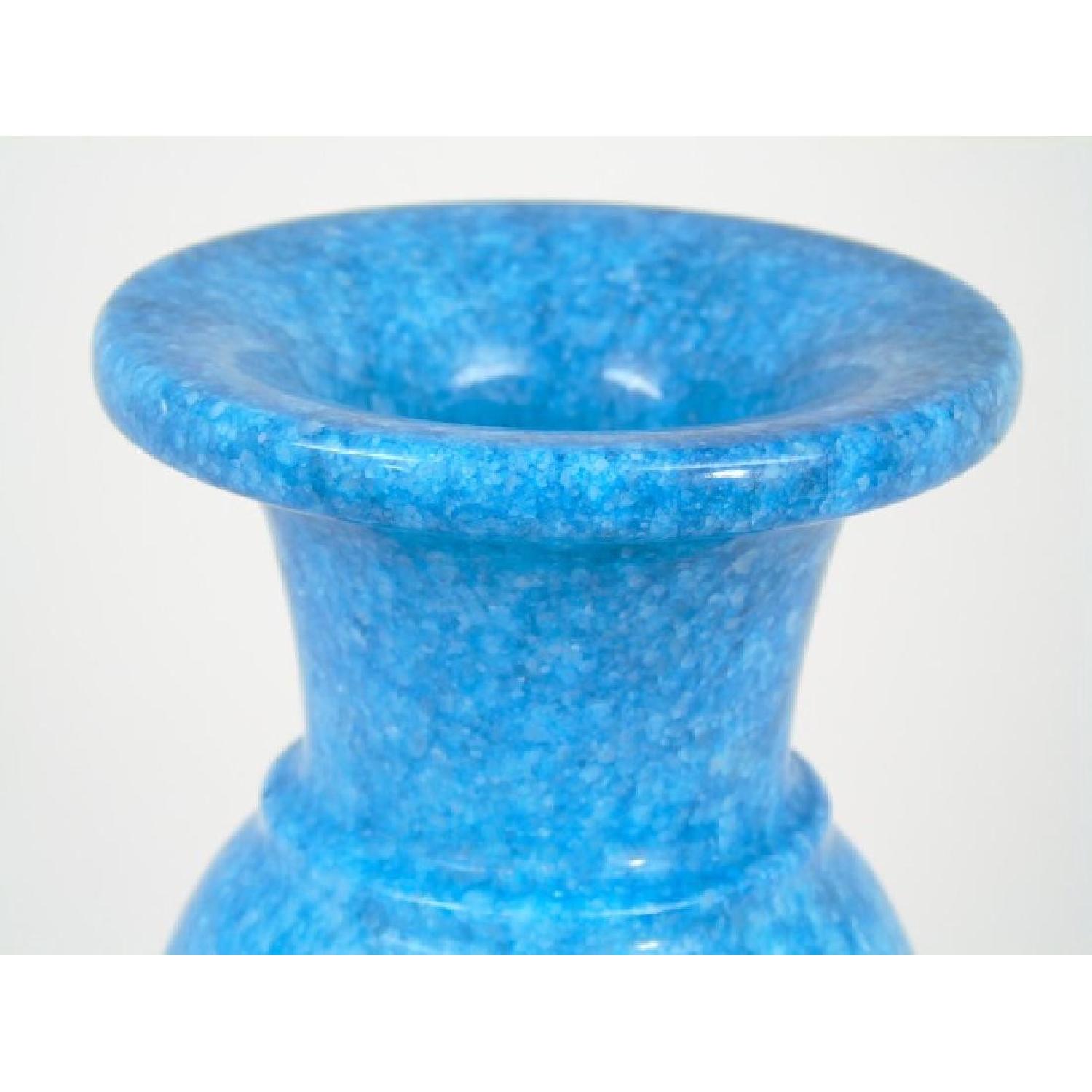 Turquoise Blue Stone Vase - image-3